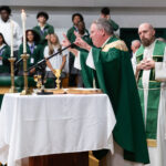 At Mass, Bishop Sweeney urges students to appreciate Catholic education #Catholic - DePaul Catholic High School in Wayne, N.J., on Oct. 14 welcomed Bishop Kevin J. Sweeney, who celebrated the school’s annual Bishop’s Mass.
Concelebrating the Mass with Bishop Sweeney were Father Frank Lennie, a DePaul chaplain and an alumnus of school, Class of 2010; Father Brian Ditullio, a DePaul chaplain; and Father John Tarantino, a retired priest of the Paterson Diocese in New Jersey. Father Tarantino is a DePaul Catholic alumnus, Class of 1968. During his priestly ministry, he served DePaul from 1980 to 1987, as a faculty member and chair of the Theology Department.

Click here to subscribe to our weekly newsletter.

In his homily, Bishop Sweeney reflected on the true meaning of Catholic education, reminding DePaul students that each day, they are blessed with the opportunity to pray together with classmates, faculty, staff, and members of the school community.
DePaul students grow in understanding of God’s presence in their lives and in one another by attending Mass, participating in theology classes, and sharing in faith-filled moments. Bishop Sweeney encouraged everyone to recognize God’s presence in themselves and in individuals they meet.
“Our dedicated DePaul Catholic teachers continue their mission to share their faith, guiding students to realize that God has placed each of us on this earth for a reason and a purpose,” DePaul posted on social media. “Thank you, Bishop Sweeney, for joining us and sharing your inspirational message with our community.”
BEACON PHOTOS | JENNIFER MAHON
 [See image gallery at beaconnj.org]  