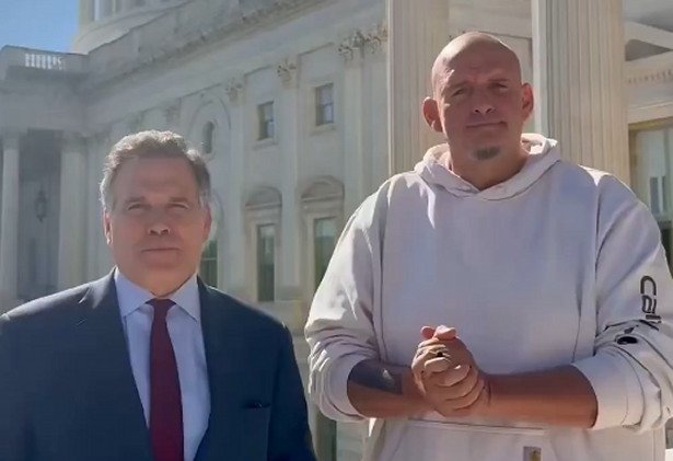 Both Pennsylvania Senators, Republican Dave McCormick and Democrat John Fetterman, Call for End to Shutdown in Video Message –
The rest of the U.S.
The post Both Pennsylvania Senators, Republican Dave McCormick and Democrat John Fetterman, Call for End to Shutdown in Video Message appeared first on The Gateway Pundit. Both Pennsylvania Senators, Republican Dave McCormick and Democrat John Fetterman, Call for End to Shutdown in Video Message –
The rest of the U.S.
The post Both Pennsylvania Senators, Republican Dave McCormick and Democrat John Fetterman, Call for End to Shutdown in Video Message appeared first on The Gateway Pundit.