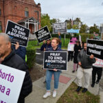 Morristown monthly Mass and Procession for Life marks second anniversary #Catholic - On Oct. 11, Bishop Kevin J. Sweeney rejoiced in marking the second anniversary of the monthly Mass and Procession for Life at St. Margaret of Scotland Parish in Morristown, N.J., to pray for and witness to a greater respect for every human life. The event draws Catholics from around the Paterson Diocese in New Jersey.
The bishop celebrated 8 a.m. Mass in St. Margaret Church. The Mass was concelebrated by priests, including Father Duberney Villamizar, pastor of St. Margaret. After the Mass, Bishop Sweeney led an outdoor rosary procession for life on the streets of Morristown to Planned Parenthood on Speedwell Avenue, where he prayed the rosary with congregants for an end to abortion. The event included Benediction and fellowship in the church.

Click here to subscribe to our weekly newsletter.

A Mass and procession for life is held on the first Saturday of the month at 8 a.m. at St. Margaret’s. Priests and faithful from around the diocese are invited to join.
BEACON PHOTOS | JOE GIGLI
 [See image gallery at beaconnj.org]