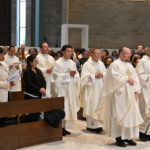 Participants of two diocesan convocations share Mass in Morristown #Catholic - Bishop Kevin J. Sweeney, on Oct.18, celebrated a bilingual Mass in the church of St. Mary’s Abbey in Morristown, N.J., for participants of two significant events of the Paterson Diocese in New Jersey taking place on the Delbarton School campus that day: the Jubilee of Catechists, more commonly known as the diocese’s annual Catechetical Convocation, and Hispanic Ministry Convocation.

Click here to subscribe to our weekly newsletter.

Many priests concelebrated the Mass with Bishop Sweeney. The community of Benedictine monks — priests and brothers — administers St. Mary’s Abbey and the Delbarton School.
BEACON PHOTOS | JOE GIGLI
 [See image gallery at beaconnj.org]  