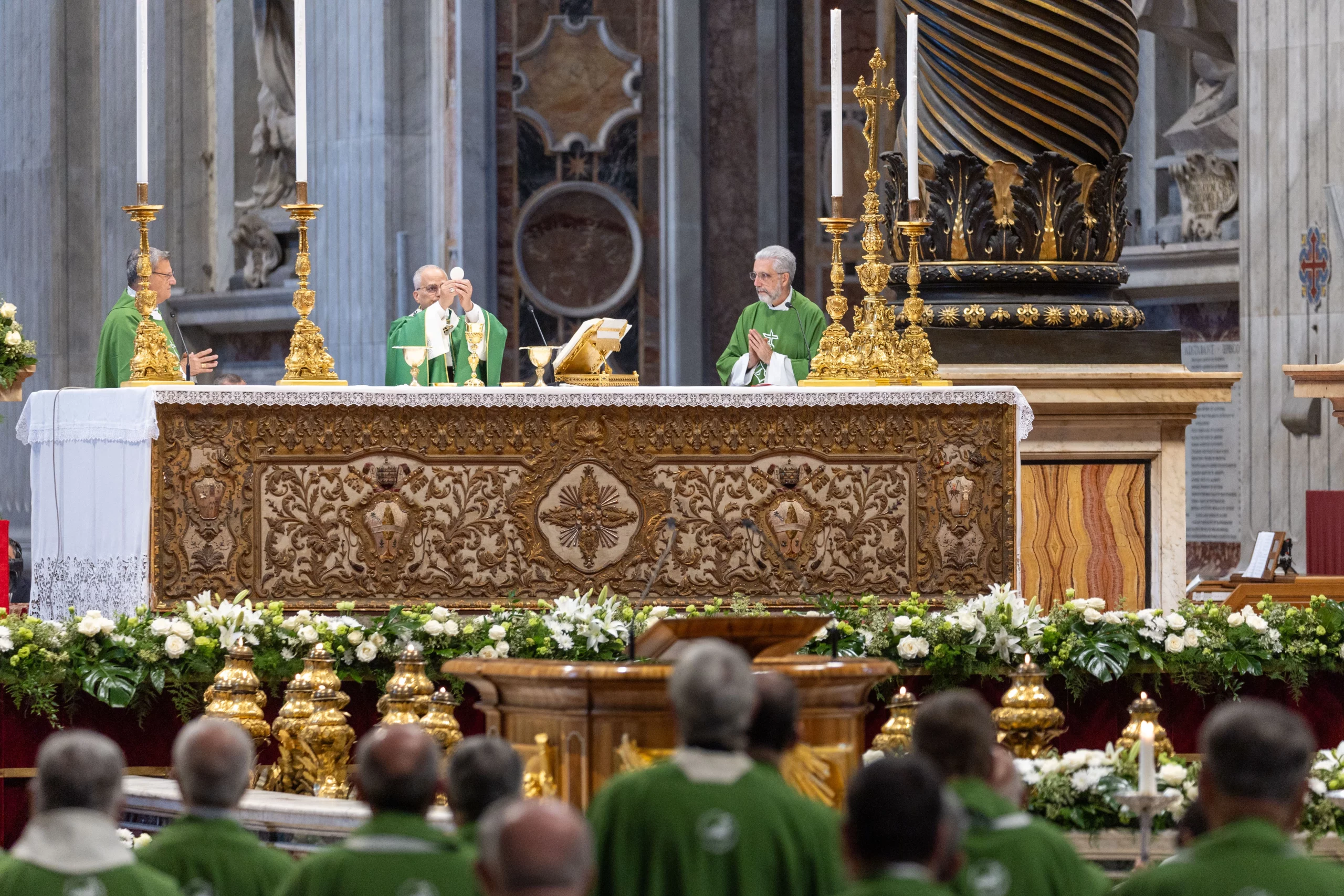 Pope Leo: Don’t let tension between tradition, novelty become ‘harmful polarizations’ - #Catholic - 
 
 Pope Leo XIV celebrates Mass in St. Peter’s Basilica for the Jubilee of Synodal Teams and Participatory Bodies on the 30th Sunday of Ordinary Time, Oct. 26, 2025. / Credit: Daniel Ibanez/CNA

Vatican City, Oct 26, 2025 / 08:10 am (CNA).
Pope Leo XIV said at a Mass on Sunday that no one in the Church “should impose his or her own ideas” and asked that tensions between tradition and novelty not become “ideological contrapositions and harmful polarizations.”“The supreme rule in the Church is love. No one is called to dominate; all are called to serve,” Leo said in St. Peter’s Basilica on Oct. 26.“No one should impose his or her own ideas; we must all listen to one another,” he continued. “No one is excluded; we are all called to participate. No one possesses the whole truth; we must all humbly seek it and seek it together.”The pontiff celebrated Mass on the 30th Sunday in Ordinary Time for the closing of the Jubilee of Synodal Teams and Participatory Bodies, part of the Church’s wider Jubilee of Hope in 2025. In a call for communion, Pope Leo addressed all the participants in the synodality meeting and asked for their help to expand “the ecclesial space” and make it “collegial and welcoming.”Leo also spoke about synodality with the jubilee pilgrims during an Oct. 24 event at the Vatican.The Holy Spirit transforms ‘harmful polarizations’“Being a synodal Church means recognizing that truth is not possessed but sought together, allowing ourselves to be guided by a restless heart in love with Love,” he emphasized.The pontiff called on Christians to live “with confidence and a new spirit amid the tensions that run through the life of the Church: between unity and diversity, tradition and novelty, authority and participation. We must allow the Spirit to transform them, so that they do not become ideological contrapositions and harmful polarizations.” It is not a question of resolving these tensions “by reducing one to the other, but of allowing them to be purified by the Spirit, so that they may be harmonized and oriented toward a common discernment,” he said.He also made it clear that, “prior to any difference, we are called in the Church to walk together in the pursuit of God, clothing ourselves with the sentiments of Christ.”Pope Leo XIV celebrates Mass in St. Peter's Basilica on Oct. 26, 2025. Credit: Daniel Ibanez/CNAResolving tensions in the ChurchIn his homily on the day’s Gospel passage, the parable of the pharisee and the tax collector, the pope warned of the danger of spiritual pride displayed by the pharisee: “The pharisee is obsessed with his own ego, and in this way, ends up focused on himself without having a relationship with either God or others.”Leo pointed out that this can also occur in the Christian community.For example, “when the ego prevails over the collective, causing an individualism that prevents authentic and fraternal relationships,” he said.He also criticized “the claim to be better than others, as the pharisee does with the tax collector, [because it] creates division and turns the community into a judgmental and exclusionary place; and when one leverages one’s role to exert power rather than to serve.”The pope highlighted the tax collector’s humility as an example for the entire Christian community: “We too must recognize within the Church that we are all in need of God and of one another, which leads us to practice reciprocal love, listen to each other, and enjoy walking together.”Leo urged Catholics to dream of and build a more humble Church, capable of reflecting the Gospel in its way of living and relating.“A Church that does not stand upright like the pharisee, triumphant and inflated with pride, but bends down to wash the feet of humanity; a Church that does not judge like the pharisee does the tax collector but becomes a welcoming place for all,” he said.He also invited the entire ecclesial community to commit itself to building a Church that is “entirely synodal, ministerial, and attracted to Christ,” dedicated to serving the world and open to listening to God and to all the men and women of our time.AngelusAfter the Mass on Oct. 26, Pope Leo led the Angelus prayer in Latin from a window of the Apostolic Palace, which overlooks St. Peter’s Square.In his message following the Marian prayer, he expressed his closeness to the people of eastern Mexico, who were hit earlier this month by devastating floods and landslides, leaving 72 dead and dozens still missing.“I pray for the families and for all those who are suffering as a result of this calamity, and I entrust the souls of the deceased to the Lord, through the intercession of the Blessed Virgin,” the pope said.Leo also renewed his call to “unceasingly” pray for peace, especially through the communal recitation of the rosary. “Contemplating the mysteries of Christ together with the Virgin Mary, we make our own the suffering and hope of children, mothers, fathers, and elderly people who are victims of war,” he said. “And from this intercession of the heart arise many gestures of evangelical charity, of concrete closeness, of solidarity. To all those who, every day, with confident perseverance carry on this commitment, I repeat: ‘Blessed are the peacemakers!’”This story was first published by ACI Prensa, CNA’s Spanish-language news partner. It has been translated and adapted by CNA.