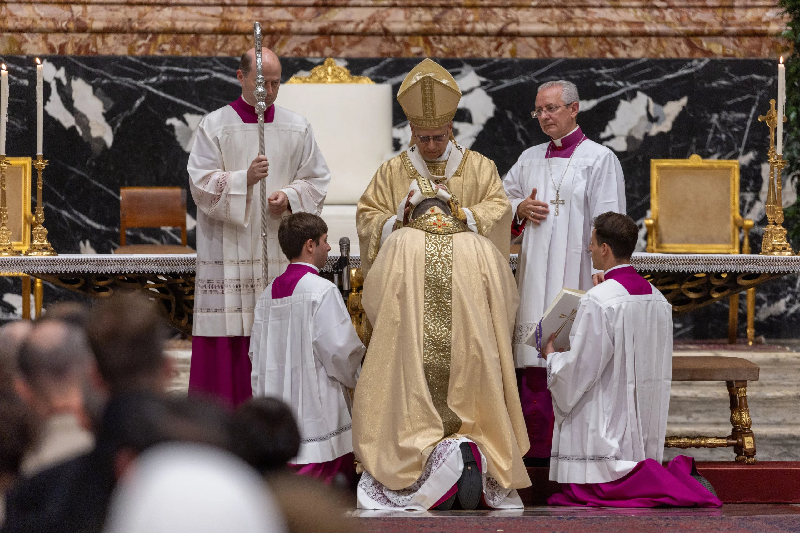 Pope Leo XIV: The first lesson for every bishop is humility – #Catholic –
Pope Leo XIV celebrates a Mass of episcopal consecration at the Altar of the Chair in St. Peter's Basilica on Oct. 26, 2025. / Credit: Daniel Ibanez/CNA.
Vatican City, Oct 26, 2025 / 18:24 pm (CNA).
Bishops should be humble servants and men of prayer — not possession, Pope Leo XIV said at a Mass to consecrate a new bishop on Sunday.“This is the first lesson for every bishop: humility. Not humility in words, but that which dwells in the heart of those who know they are servants, not masters; shepherds, not owners of the flock,” the pontiff said Oct. 26.The pontiff personally consecrated Mons. Mirosław Stanisław Wachowski a bishop during a Mass at the Altar of the Chair in St. Peter’s Basilica.Wachowski was appointed apostolic nuncio — the pope’s diplomatic representative — to Iraq in September. Nuncios are usually also archbishops.The 55-year-old Wachowski, originally from Poland, has been in the diplomatic service of the Holy See since 2004. He has also served in the Secretariat of State in the section for relations with states, and was appointed undersecretary for relations with states — similar to a deputy foreign minister — in October 2019.Reflecting on Wachowski’s background growing up in a farming family in the Polish countryside, the pope said, “From your contact with the earth, you have learned that fruitfulness comes from waiting and fidelity: two words that also define the episcopal ministry.”“The bishop is called to sow with patience, to cultivate with respect, to wait with hope,” Leo continued. “He is a guardian, not an owner; a man of prayer, not of possession. The Lord entrusts you with a mission so that you may care for it with the same dedication with which the farmer cares for his field: every day, with constancy, with faith.”Pope Leo XIV places the bishop’s miter on Archbishop Mirosław Stanisław Wachowski, the new apostolic nuncio to Iraq, as part of his episcopal ordination during a Mass in St. Peter’s Basilica on Oct. 26, 2025. Credit: Daniel Ibanez/CNA.The pontiff also reflected on the role of a nuncio, who, as the papal representative is “a sign of the concern of the Successor of Peter for all the Churches.”“He is sent to strengthen the bonds of communion, to promote dialogue with civil authorities, to safeguard the freedom of the Church, and to foster the good of the people,” he underlined.“The Apostolic Nuncio is not just any diplomat: he is the face of a Church that accompanies, consoles, and builds bridges,” he added. “His task is not to defend partisan interests, but to serve communion.”The pope said, Wachowski is being asked to be a father, a shepherd, and a witness of hope in Iraq, “a land marked by pain and the desire for rebirth.”“You are called to fight the good fight of faith, not against others, but against the temptation to tire, to close yourself off, to measure results, relying on the fidelity that is your hallmark: the fidelity of one who does not seek himself, but serves with professionalism, with respect, with a competence that enlightens and does not flaunt itself.”He remarked on the longstanding presence of Christianity in Mesopotamia, which, according to tradition, can trace its roots to St. Thomas the Apostle, and his disciples Addai and Mari.“In that region, people pray in the language that Jesus spoke: Aramaic. This apostolic root is a sign of continuity that the violence, which has manifested itself with ferocity in recent decades, has not been able to extinguish,” the pope said.“Indeed, the voice of those who have been brutally deprived of their lives in those lands does not fail,” he added. “Today they pray for you, for Iraq, for peace in the world.” Pope Leo XIV: The first lesson for every bishop is humility – #Catholic –
Pope Leo XIV celebrates a Mass of episcopal consecration at the Altar of the Chair in St. Peter's Basilica on Oct. 26, 2025. / Credit: Daniel Ibanez/CNA.
Vatican City, Oct 26, 2025 / 18:24 pm (CNA).
Bishops should be humble servants and men of prayer — not possession, Pope Leo XIV said at a Mass to consecrate a new bishop on Sunday.“This is the first lesson for every bishop: humility. Not humility in words, but that which dwells in the heart of those who know they are servants, not masters; shepherds, not owners of the flock,” the pontiff said Oct. 26.The pontiff personally consecrated Mons. Mirosław Stanisław Wachowski a bishop during a Mass at the Altar of the Chair in St. Peter’s Basilica.Wachowski was appointed apostolic nuncio — the pope’s diplomatic representative — to Iraq in September. Nuncios are usually also archbishops.The 55-year-old Wachowski, originally from Poland, has been in the diplomatic service of the Holy See since 2004. He has also served in the Secretariat of State in the section for relations with states, and was appointed undersecretary for relations with states — similar to a deputy foreign minister — in October 2019.Reflecting on Wachowski’s background growing up in a farming family in the Polish countryside, the pope said, “From your contact with the earth, you have learned that fruitfulness comes from waiting and fidelity: two words that also define the episcopal ministry.”“The bishop is called to sow with patience, to cultivate with respect, to wait with hope,” Leo continued. “He is a guardian, not an owner; a man of prayer, not of possession. The Lord entrusts you with a mission so that you may care for it with the same dedication with which the farmer cares for his field: every day, with constancy, with faith.”Pope Leo XIV places the bishop’s miter on Archbishop Mirosław Stanisław Wachowski, the new apostolic nuncio to Iraq, as part of his episcopal ordination during a Mass in St. Peter’s Basilica on Oct. 26, 2025. Credit: Daniel Ibanez/CNA.The pontiff also reflected on the role of a nuncio, who, as the papal representative is “a sign of the concern of the Successor of Peter for all the Churches.”“He is sent to strengthen the bonds of communion, to promote dialogue with civil authorities, to safeguard the freedom of the Church, and to foster the good of the people,” he underlined.“The Apostolic Nuncio is not just any diplomat: he is the face of a Church that accompanies, consoles, and builds bridges,” he added. “His task is not to defend partisan interests, but to serve communion.”The pope said, Wachowski is being asked to be a father, a shepherd, and a witness of hope in Iraq, “a land marked by pain and the desire for rebirth.”“You are called to fight the good fight of faith, not against others, but against the temptation to tire, to close yourself off, to measure results, relying on the fidelity that is your hallmark: the fidelity of one who does not seek himself, but serves with professionalism, with respect, with a competence that enlightens and does not flaunt itself.”He remarked on the longstanding presence of Christianity in Mesopotamia, which, according to tradition, can trace its roots to St. Thomas the Apostle, and his disciples Addai and Mari.“In that region, people pray in the language that Jesus spoke: Aramaic. This apostolic root is a sign of continuity that the violence, which has manifested itself with ferocity in recent decades, has not been able to extinguish,” the pope said.“Indeed, the voice of those who have been brutally deprived of their lives in those lands does not fail,” he added. “Today they pray for you, for Iraq, for peace in the world.”