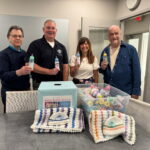 Ringwood Knights help parents in need with pregnancy center donation #Catholic – Debbie Provencher, director of Lighthouse Pregnancy Resource Center in Hawthorne, N.J., received donations from Anthony Lanza, grand knight of the Knights of Columbus Council 6212 of St. Catherine of Bologna Parish in Ringwood, N.J., and John Myshkoff and Robert McKay, fourth degree knights, on behalf of the parish. Donations included ,800 in cash, collected by parish families in the baby bottles shown, and crocheted blankets for newborns. The knights support Lighthouse, which provides ultrasound diagnosis and training in parenting, career, and healthcare for parents in need.
Click here to subscribe to our weekly newsletter. Ringwood Knights help parents in need with pregnancy center donation #Catholic – Debbie Provencher, director of Lighthouse Pregnancy Resource Center in Hawthorne, N.J., received donations from Anthony Lanza, grand knight of the Knights of Columbus Council 6212 of St. Catherine of Bologna Parish in Ringwood, N.J., and John Myshkoff and Robert McKay, fourth degree knights, on behalf of the parish. Donations included ,800 in cash, collected by parish families in the baby bottles shown, and crocheted blankets for newborns. The knights support Lighthouse, which provides ultrasound diagnosis and training in parenting, career, and healthcare for parents in need.
Click here to subscribe to our weekly newsletter.