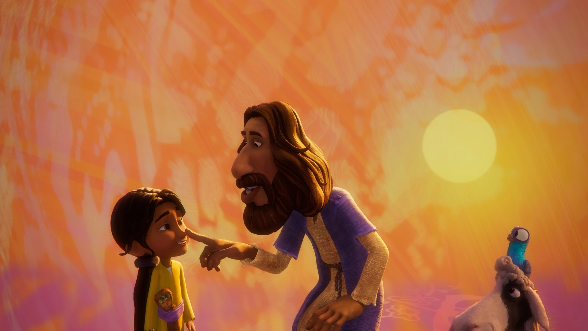 ‘The Chosen Adventures’ is a new animated series made with families in mind – #Catholic –
Abigail, Joshua, Jesus, Sheep, and Pigeon in "The Chosen Adventures," which comes out on Prime Video on Oct. 17. / Credit: David Griffin
CNA Staff, Oct 16, 2025 / 05:11 am (CNA).
5&2 Studios, the production company behind the hit series “The Chosen,” is releasing its new animated series called “The Chosen Adventures” on Prime Video on Oct. 17. The new series follows 9-year-old Abby and her best friend Joshua as they navigate life in the city of Capernaum. When the two children meet a wise carpenter — Jesus of Nazareth — he changes the way they see the world. “The Chosen Adventures” consists of 14 11-minute episodes and features several of the original cast members, including Jonathan Roumie as Jesus, Elizabeth Tabish as Mary Magdalene, Paras Patel as Matthew, and George Xanthis as John, among others. Joining the cast is Paul Walter Hauser as Sheep, Yvonne Orji as Pigeon, Romy Fay as Abby, Jude Zarzaur as Joshua, Danny Nucci as Abba, and Zehra Fazal as Eema.Dallas Jenkins, writer, director, and creator of “The Chosen,” serves as an executive producer for the new animated series. He told CNA in an interview that the inspiration for the new show came from episode three of Season 1 of “The Chosen,” in which Jesus is seen interacting with children throughout the episode. “Not only did kids love it, but adults loved it because seeing Jesus with the eyes of a child is actually how Jesus often wants you to see him,” he told CNA. “And that episode resonated so strongly that we thought, ‘Okay, well, this is an opportunity. What if we did an animated series where Abigail and Joshua, the two main characters from that episode, were featured and it really allows us to explore a whimsy and a playfulness that you can really dig into with animation in a fresh way.”Jenkins emphasized that while children will enjoy the show, it is also something adults can enjoy. “It’s still grounded in truth,” he said. “And I still think that you’ll watch this show and it will still feel real even though yes, there’s a pigeon and a sheep that talk to each other, we always want to ground it in ‘The Chosen’ way.”He added, “Yes, younger kids are going to appreciate it. But I think it’s going to still feel like ‘The Chosen.’ It’s not going to feel like it’s a departure from who we are.”Abigail and Jesus in “The Chosen Adventures,” which comes out on Prime Video on Oct. 17. Credit: David GriffinAs a huge fan of “The Chosen,” Hauser, who will voice the character of Sheep, told CNA that “the idea of doing a faith-based program that I was really proud of” was a major factor in what drew him to the role. He hopes the series will leave both children and adults feeling “encouraged or inspired to deepen their relationship with God.”“You don’t have to come to God with fancy big words and sound like someone you’re not,” he added. “God is not impressed with us trying to dress up our faith in some way. I think it has more to do with authenticity and with the readiness to want to approach God and ask questions and engage with that.”Jenkins added that he hopes viewers will be left inspired to be “curious.”“Abigail sets an example for all of us with curiosity. She’s asking questions. She never wants to stop learning. And I think God loves that,” he said. “I turned 50 this year. I never want to stop being curious. I never want to stop learning more, seeing things from a different perspective. I think we need that more than ever in society.”He added: “Yes, we are grounded on foundational, Biblical truths that won’t change but our perspective, the way we interact with others, the way we see the world, the way we see politics, the way we see other people, the empathy that we can find for other people that I think children are capable of, that we adults sometimes don’t do, is something that is really important.” ‘The Chosen Adventures’ is a new animated series made with families in mind – #Catholic –
Abigail, Joshua, Jesus, Sheep, and Pigeon in "The Chosen Adventures," which comes out on Prime Video on Oct. 17. / Credit: David Griffin
CNA Staff, Oct 16, 2025 / 05:11 am (CNA).
5&2 Studios, the production company behind the hit series “The Chosen,” is releasing its new animated series called “The Chosen Adventures” on Prime Video on Oct. 17. The new series follows 9-year-old Abby and her best friend Joshua as they navigate life in the city of Capernaum. When the two children meet a wise carpenter — Jesus of Nazareth — he changes the way they see the world. “The Chosen Adventures” consists of 14 11-minute episodes and features several of the original cast members, including Jonathan Roumie as Jesus, Elizabeth Tabish as Mary Magdalene, Paras Patel as Matthew, and George Xanthis as John, among others. Joining the cast is Paul Walter Hauser as Sheep, Yvonne Orji as Pigeon, Romy Fay as Abby, Jude Zarzaur as Joshua, Danny Nucci as Abba, and Zehra Fazal as Eema.Dallas Jenkins, writer, director, and creator of “The Chosen,” serves as an executive producer for the new animated series. He told CNA in an interview that the inspiration for the new show came from episode three of Season 1 of “The Chosen,” in which Jesus is seen interacting with children throughout the episode. “Not only did kids love it, but adults loved it because seeing Jesus with the eyes of a child is actually how Jesus often wants you to see him,” he told CNA. “And that episode resonated so strongly that we thought, ‘Okay, well, this is an opportunity. What if we did an animated series where Abigail and Joshua, the two main characters from that episode, were featured and it really allows us to explore a whimsy and a playfulness that you can really dig into with animation in a fresh way.”Jenkins emphasized that while children will enjoy the show, it is also something adults can enjoy. “It’s still grounded in truth,” he said. “And I still think that you’ll watch this show and it will still feel real even though yes, there’s a pigeon and a sheep that talk to each other, we always want to ground it in ‘The Chosen’ way.”He added, “Yes, younger kids are going to appreciate it. But I think it’s going to still feel like ‘The Chosen.’ It’s not going to feel like it’s a departure from who we are.”Abigail and Jesus in “The Chosen Adventures,” which comes out on Prime Video on Oct. 17. Credit: David GriffinAs a huge fan of “The Chosen,” Hauser, who will voice the character of Sheep, told CNA that “the idea of doing a faith-based program that I was really proud of” was a major factor in what drew him to the role. He hopes the series will leave both children and adults feeling “encouraged or inspired to deepen their relationship with God.”“You don’t have to come to God with fancy big words and sound like someone you’re not,” he added. “God is not impressed with us trying to dress up our faith in some way. I think it has more to do with authenticity and with the readiness to want to approach God and ask questions and engage with that.”Jenkins added that he hopes viewers will be left inspired to be “curious.”“Abigail sets an example for all of us with curiosity. She’s asking questions. She never wants to stop learning. And I think God loves that,” he said. “I turned 50 this year. I never want to stop being curious. I never want to stop learning more, seeing things from a different perspective. I think we need that more than ever in society.”He added: “Yes, we are grounded on foundational, Biblical truths that won’t change but our perspective, the way we interact with others, the way we see the world, the way we see politics, the way we see other people, the empathy that we can find for other people that I think children are capable of, that we adults sometimes don’t do, is something that is really important.”