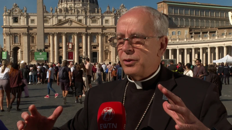 Bishop Seitz endorses immigration bill to create legal protections  #Catholic 
 
 Bishop Mark Seitz of El Paso, Texas, speaks with EWTN News on Oct. 9, 2025, at the Vatican. / Credit: EWTN News

CNA Staff, Nov 11, 2025 / 11:10 am (CNA).
Legislation that would provide protections for people lacking legal immigration status won endorsement from Bishop Mark J. Seitz of El Paso, Texas, who has served as chair of the U.S. Conference of Catholic Bishops’ Committee on Migration.The bill (HR 4393), which would not lay out a direct path to citizenship, would give people who lack legal status the chance to earn it through labor and financial penalties if they lack a criminal record. It would apply to people who entered the United States before 2021.The measure would authorize funding for border security and create centers for asylum seekers during consideration of their case. It would require asylum cases to be completed within 60 days.Rep. María Elvira Salazar, R-Florida, sponsored the measure, which she named the Dignity Act and first introduced in 2022. Rep. Veronica Escobar, D-Texas, cosponsored the measure, along with 22 other members of Congress. No hearings or other legislative action has been scheduled.Seitz, who is expected to address fellow bishops Nov. 11 about immigration, said in a joint statement with Salazar in August that he is “deeply grateful to Congresswoman Salazar, Congresswoman Escobar, and their colleagues for this sustained commitment to working across the aisle.”Seitz said: “Pope Leo XIV has emphasized the responsibility of all political leaders to promote and protect the good of the community, the common good, particularly by defending the vulnerable and the marginalized. Under our current system, families across our nation are living in fear. Bipartisan proposals such as the Dignity Act are a step toward fulfilling the call made by our Holy Father to offer a better way forward — one that begins and ends with respect for the God-given dignity of every person.”The National Hispanic Christian Leadership Conference, comprising over 42,000 affiliated churches, has endorsed the measure. The U.S. Chamber of Commerce, National Immigration Forum, Business Roundtable, and the Council for Christian Colleges & Universities also are backing the bill.The Federation for American Immigration Reform has voiced opposition to the measure, saying it would forgive illegal entry and allow authorities to waive offenses such as certain controlled substance crimes and prostitution.The group criticized the bill’s proposal to create the Dignity Program to provide a renewable seven-year grant of deferred action, saying it is likely that future legislation would attempt to provide a direct path to citizenship if “Dignity status” was granted.