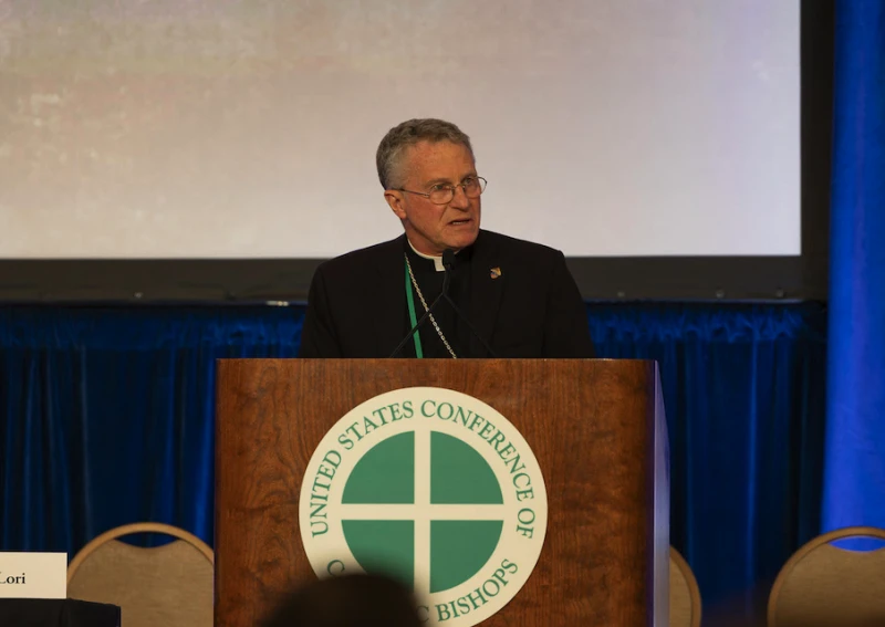 Broglio’s leadership of bishops’ conference included defense of religious freedom, immigration – #Catholic – 
 
 USCCB President Archbishop Timothy Broglio speaks at the bishops’ spring meeting, Thursday, June 13, 2024. / Credit: USCCB

Washington, D.C. Newsroom, Nov 11, 2025 / 09:00 am (CNA).
Archbishop Timothy Broglio’s leadership of the United States Conference of Catholic Bishops (USCCB) comes to an end Nov. 11 after a three-year term.Broglio, the archbishop of the Archdiocese for the Military Services, USA, was elected to the office of president in November 2022. In his time, the USCCB has defended religious freedom and the right to life, opposed gender ideology, defended migrants, and promoted international peace.The USCCB voting guide continued to highlight abortion as its “preeminent priority” through the Broglio presidency. Because the conference represents the Church in Washington, D.C., this led to tension with the presidency of Joe Biden, which overlapped with Broglio’s tenure.When Biden told an EWTN reporter that “not all” of the Catholic bishops oppose tax funds for abortion, Broglio responded in 2023: “The Catholic bishops of the United States are united in our commitment to life and will continue to work as one body in Christ to make abortion unthinkable.”The USCCB declined to deny Biden Communion over his abortion support. It sued the administration when it passed regulations to force employers, including religious groups, to accommodate women who are procuring an abortion. Enforcement was blocked by a judge.During his time, the bishops also fought against an anti-discrimination rule. As president of the USCCB, Broglio frequently criticized gender ideology, saying efforts to change one’s gender are incompatible with Church teaching.The USCCB issued annual religious freedom reports. Under Biden, the conference focused on issues related to abortion and gender. Under President Donald Trump, the bishops expressed more concerns over immigration policy jeopardizing religious freedom.In this year’s report, the USCCB referenced Annunciation House, an El Paso, Texas-based nonprofit that Texas Attorney General Ken Paxton tried to shut down for “alien harboring” — an allegation they are contesting in the state Supreme Court.The USCCB also sued the Trump administration over the decision to strip funding for refugee resettlements. The USCCB ultimately phased out its migration programs, which had been receiving more than 0 million annually under Biden.Broglio said in June that “enforcement alone” is not the solution to immigration issues. He said: “The mass arrest and removal of our neighbors, friends, and family members on the basis of immigration status alone, particularly in ways that are arbitrary or without due process, represent a profound social crisis before which no person of goodwill can remain silent.”The USCCB issued immigration reform guidelines in January, which said “a country’s rights to regulate its borders and enforce its immigration laws must be balanced with its responsibilities to uphold the sanctity of human life, respect the God-given dignity of all persons, and enact policies that further the common good.”Broglio repeatedly encouraged the U.S. government to promote peace internationally, such as in conflicts in Ukraine and Gaza. The archbishop has also criticized the U.S. Army’s decision to cancel certain religious contracts, which he said is straining the archdiocese’s ability to minister to Catholics in the armed forces.As Broglio’s term comes to an end, the bishops are set to decide the next conference president from a slate of 10 candidates on Nov. 11. The election takes place at the Fall Plenary Assembly in Baltimore.