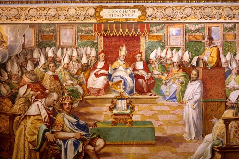 Council of Nicaea: 1,700 years of Christian unity amid division - #Catholic - 
 
 The Council of Nicaea in 325 as depicted in a fresco in Salone Sistino at the Vatican. / Credit: Giovanni Guerra (1544-1618), Cesare Nebbia (1534-1614) e aiuti, Public domain, via Wikimedia Commons

Washington, D.C. Newsroom, Nov 28, 2025 / 10:00 am (CNA).
In the summer of A.D. 325, more than 300 bishops gathered in Nicaea — located in modern-day northern Turkey — to promulgate a common Christian creed, settle Christological disputes that arose from the Arian heresy, and promote unity in the Church.The first ecumenical council, known as the Council of Nicaea, is still accepted as authoritative by the Catholic Church, the Eastern Orthodox Church, and many Protestant denominations. The common beliefs still offer a strong element of unity in an otherwise fractured Christianity 1,700 years later.During the council, the bishops established the initial formulation of the Nicene Creed, which is the profession of faith still recited at the Catholic Mass, Orthodox liturgies, and some Protestant services. It also rejected heretical Arian claims that Christ was a created being who lacked an eternal divine nature and rather confirmed that the Son is eternally begotten of the Father.The council was called by Emperor Constantine — a convert to Christianity — less than 15 years after the empire halted the persecution of Christians and granted them the freedom to worship. It came just 20 years after the reign of Emperor Diocletian, who brutally persecuted Christians for their rejection of paganism.“That council represents a fundamental stage in the development of the creed shared by all the Churches and ecclesial communities,” Pope Leo XIV said two weeks ago, acknowledging the 1,700th anniversary.“While we are on the path towards the reestablishment of full communion among all Christians, we recognize that this unity can only be unity in faith,” the pontiff said.The Arian heresyThe primary purpose of the council was to settle a major question about Christ’s divine nature and address Arianism, which was a heresy promoted by the priest Arius asserting that Jesus Christ was a created being and not eternal.“Arius began to preach something that was scandalous to many Christian believers and [which] seemed incompatible to the Christian faith as witnessed to in Scripture and transmitted through the tradition of the Church,” Dominican Father Dominic Legge, the director of the Thomistic Institute and professor of theology, told CNA.Arius wrote in “Thalia” that he believed the Father “made the Son” and “produced him as a son for himself by begetting him.” He wrote that “the Son was not always [in existence], for he was not [in existence] before his generation.” He asserted that Christ was not eternal but “came into existence by the Father’s will.” Arius contested that Christ “is not true God” but was rather “made God by participation.”Legge said that Arius understood that “there’s an infinite gap between God and creatures,” but where he was mistaken was that “he thought that the Son was on the ‘creature’ side of that gap” and “not equal in divinity to God.”“Therefore, he considered him to be the highest creature,” Legge added. “The first creature, but nonetheless a creature.”Legge said that at Nicaea there was “a consensus of bishops with very different approaches to the mystery of God and they could see that Arius had to be wrong and so they condemned him and they affirmed that the Son is ‘God from God, true God from true God.’”The language adopted at Nicaea expressly contradicted Arius, affirming Christ is “true God from true God, begotten not made, of one substance with the Father.” It condemned Arius’ view as heresy. The vote was nearly unanimous with more than 300 bishops voting in favor of this text and only two siding with Arius.St. Athanasius, one of the most outspoken opponents of Arianism at the council and in its aftermath, wrote in his First Discourse Against the Arians in the mid-fourth century that “the Scriptures declare the Son’s eternity.”Athanasius notes, for example, the Gospel of St. John states that “in the beginning was the Word, and the Word was with God, and the Word was God.” He also cites Chapter 8 of the same Gospel in which Christ declares “before Abraham was, I am,” invoking the divine name used by God to indicate his eternity when appearing to Moses as the burning bush.“The Lord himself says, ‘I am the Truth,’ not ‘I became the Truth,’ but always, ‘I am — I am the Shepherd — I am the Light‘ — and again, ‘Call me not, Lord and Master? And you call me well, for so I am,‘” Athanasius wrote. “Who, hearing such language from God, and the Wisdom, and Word of the Father, speaking of himself, will any longer hesitate about the truth, and not immediately believe that in the phrase ‘I am,‘ is signified that the Son is eternal and without beginning?”Legge noted that Athanasius also warned that Arius’ position “threatened the central truth of Christianity that God became man for our salvation.”Unifying the Church in the fourth centuryPrior to the Council of Nicaea, bishops in the Church held many synods and councils to settle disputes that arose within Christianity.This includes the Council of Jerusalem, which was an apostolic council detailed in Acts 15, and many local councils that did not represent the entire Church. Regional councils “have a kind of binding authority — but they’re not global,” according to Thomas Clemmons, a professor of Church history at The Catholic University of America.When the Roman Empire halted its Christian persecution and Emperor Constantine converted to the faith, this allowed “the opportunity to have a more broad, ecumenical council,” Clemmons told CNA. Constantine embraced Christianity more than a decade before the council, though he was not actually baptized until moments before his death in A.D. 337.Constantine saw a need for “a certain sense of unity,” he said, at a time with theological disputes, debates about the date of Easter, conflicts about episcopal jurisdictions, and canon law questions.“His role was to unify and to have [those] other issues worked out,” Clemmons said.The pursuit of unity helped produce the Nicene Creed, which Clemmons said “helps to clarify what more familiar scriptural language doesn’t.”Neither the council nor the creed was universally adopted immediately. Clemmons noted that it was more quickly adopted in the East but took longer in the West. There were several attempts to overturn the council, but Clemmons said “it’s later tradition that will affirm it.”“I don’t know if the significance of it was understood [at the time],” he said.The dispute between Arians and defenders of Nicaea were tense for the next half century, with some emperors backing the creed and others backing Arianism. Ultimately, Clemmons said, the creed “convinces people over many decades but without the imperial enforcement you would expect.”It was not until 380 when Emperor Theodosius declared that Nicene Christianity was the official religion of the Roman Empire. One year later, at the First Council of Constantinople, the Church reaffirmed the Council of Nicaea and updated the Nicene Creed by adding text about the Holy Spirit and the Church.Common misconceptionsThere are some prominent misconceptions about the Council of Nicaea that are prevalent in modern society.Clemmons said the assertion that the Council of Nicaea established the biblical canon “is probably the most obvious” misconception. This subject was not debated at Nicaea and the council did not promulgate any teachings on this matter.Another misconception, he noted, is the notion that the council established the Church and the papacy. Episcopal offices, including that of the pope (the bishop of Rome), were already in place and operating long before Nicaea, although the council did resolve some jurisdictional disputes.Other misconceptions, according to Clemmons, is an asserted “novelty” of the process and the teachings. He noted that bishops often gathered in local councils and that the teachings defined at Nicaea were simply “the confirmation of the faith of the early Church.”This article was first published on June 5, 2025, and has been updated.
