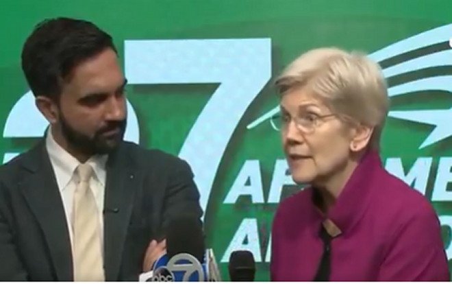 Elizabeth Warren Gets DRAGGED on Twitter/X Over Billionaire-Bashing Post With Zohran Mamdani – 
Senator Elizabeth Warren of Massachusetts recently posted a photo of herself with New York City mayor-elect Zohran Mamdani in which she bashes billionaires and says ‘tax the rich.’ This is hilarious on multiple levels.
The post Elizabeth Warren Gets DRAGGED on Twitter/X Over Billionaire-Bashing Post With Zohran Mamdani appeared first on The Gateway Pundit.