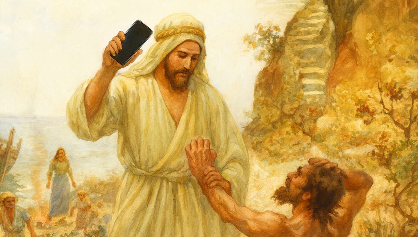 Jesus Heals Demon-Possessed Man By Taking Away His Smartphone #BabylonBee – CAPERNAUM — Residents of several nearby villages were abuzz with excitement this week, as the traveling carpenter-turned-teacher Jesus of Nazareth healed a demon-possessed man by taking away his smartphone.