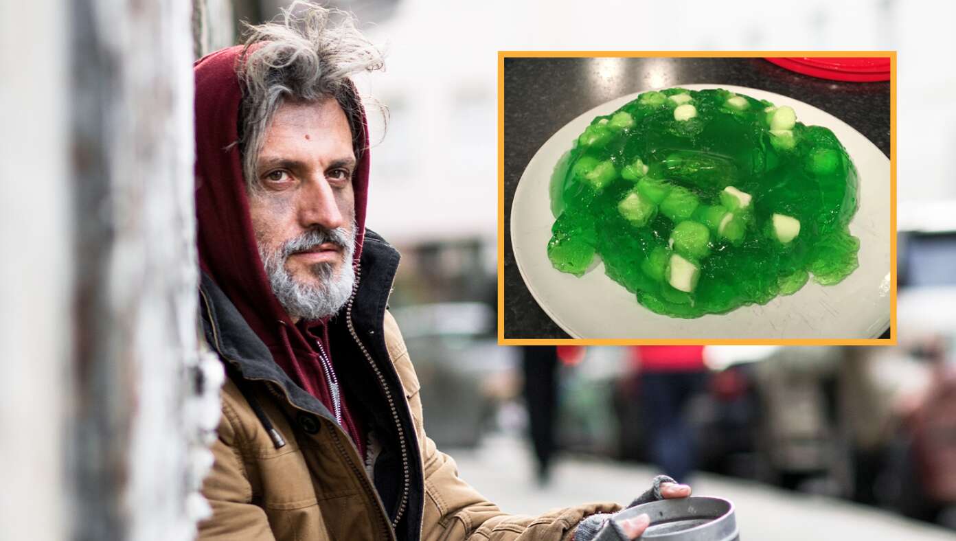 ‘No Thanks,’ Says Hungry Homeless Man After Being Offered Marshmallow Jello Salad #BabylonBee – SAN FRANCISCO, CA — New reports indicated that local homeless man John Brill politely yet firmly refused a passerby’s offer of free leftover marshmallow jello salad earlier today, despite having not eaten in several days.