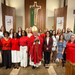 Paterson parishes offer busy confirmation students convenient Zoom classes #Catholic - Most students in virtual confirmation classes for two Paterson, N.J., parishes this past summer were able to join from the comfort of their homes, with little or no distractions. But some took part wherever and however they could — from young mothers caring for their children to late-night workers closing their office doors to concentrate.
Raysa Gonzales of Our Lady of Pompei (OLP) Parish in Paterson often joined the first-time confirmation classes of OLP and St. Gerard Majella Parish, also in Paterson, from her office. Over the summer, she was one of 28 adults who took advantage of the convenience of attending 8 to 10 90-minute English-language classes on Tuesday evenings via Zoom.
Bishop Kevin J. Sweeney confirmed these Catholics during a Mass at St. Gerard’s on Oct. 12, the feast of St. Carlo Acutis, the first millennial saint, canonized by Pope Leo XVI in Rome on Sept. 7. Students attended eight classes for confirmation prep and twice more for first Holy Communion prep, followed by an in-person retreat.
“I was happy that we [students] could see and interact with each other and express our thoughts — like being in a classroom,” said Gonzales. A Paterson resident who returned to attending Mass, she works full time, started her own business, and is a parent to Elijah, 8, and an OLP lector. “Going to church makes me feel peaceful. I want to teach Elijah the faith. I have more knowledge but have more to learn.”
The classes consisted of 18- to 40-year-olds who wanted to complete their sacraments to get married, become godparents, or enter full communion with the Church. Participants hailed from as far away as New York State and Princeton, N.J., through word of mouth. Jan Figenshu, who volunteers at her parish, St. Gerard’s, coordinated the course.

Click here to subscribe to our weekly newsletter.

“There is a need for this type of formation. The Zoom classes make sense for people with family commitments, those who work late, or those who don’t have time for a long commute. It was beautiful to see their dedication,” Figenshu said. “Some brought their friends and family to the classes. One person found the program by asking Chat GPT ‘Where can I prepare for confirmation?'”
Each class consisted of an opening prayer, a time when students described a “holy moment” of God’s grace they experienced that week, a lesson on the week’s topic, small-group discussions, a review of the Sunday readings, and a closing prayer.
“I promote the joy of being Catholic and in a faith community. I also encourage the students to go to church without nagging them. Some have gotten more involved in their faith,” Figenshu said.
The course ended with a retreat at St. Gerard’s, which concluded with the Sacrament of Penance presided over by Msgr. George Hundt, pastor of both Paterson parishes, and Father Manuel Cuellar, parochial vicar. Many participants got to know each other. The process has led Msgr. Hundt to help some couples convalidate their civil marriages in the eyes of the Church.
Figenshu started a Zoom confirmation course when Msgr. Hundt previously was pastor of St. Vincent Martyr Parish in Madison, N.J.
Stacey Strover, who was confirmed in the Easter Vigil earlier this year, helped lead small-group discussions on Zoom.
“Getting students involved on Zoom was challenging. We asked open-ended, interactive questions to encourage participation. Sometimes, they would come up with their own questions,” Strover said.
 