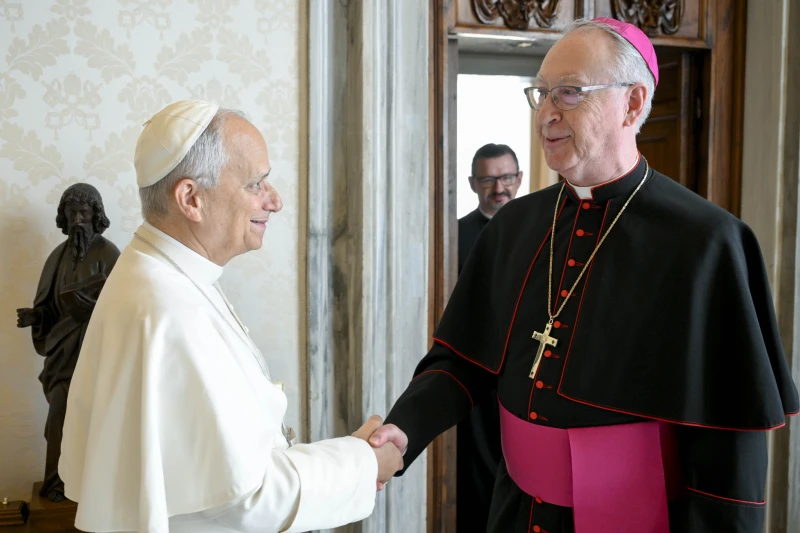 Pope Leo XIV presents 62 indigenous artifacts to Canadian bishops – #Catholic – 
 
 Pope Leo XIV greets Vancouver Archbishop Richard Smith at the Vatican, Saturday, Nov. 15, 2025 / Credit: Vatican Media

ACI Prensa Staff, Nov 15, 2025 / 13:00 pm (CNA).
In a Saturday meeting, Pope Leo XIV received Monsignor Pierre Goudreault, Bishop of Sainte-Anne-de-la-Pocatière and president of the Canadian Conference of Catholic Bishops, at which the Holy Father gifted dozens of artifacts that originated with Indigenous peoples of the North American country. Leo at the meeting donated 62 pieces from the ethnological collections of the Vatican Museums to the Canadian bishops. Bishop Goudreault was accompanied by Archbishop Richard Smith of Vancouver and Father Jean Vézina, secretary general of the Canadian bishops.“It is an act of ecclesial sharing, through which the Successor of Peter entrusts to the Church in Canada these objects, which bear witness to the history of the encounter between the faith and cultures of indigenous peoples,” the Vatican said. The 62 donated objects come from various indigenous communities and are part of the collection received during the 1925 Vatican Missionary Exhibition, promoted by Pope Pius XI during the Holy Year to bear witness to the faith and cultural richness of the peoples.“The Holy Father Leo XIV wanted this gift to represent a concrete sign of dialogue, respect, and fraternity,” the Holy See said.“Sent to Rome by Catholic missionaries between 1923 and 1925, these objects became part of the Lateran Missionary Ethnological Museum, which later became the Anima Mundi Ethnological Museum of the Vatican Museums,” the Vatican added.Pope Leo’s gift is part of the observance of the Jubilee Year 2025. All the pieces are accompanied by information from the Vatican Museums “certifying their provenance and the circumstances of their transfer to Rome for the 1925 Exhibition.”“They were handed over to the Canadian Episcopal Conference, which, in a spirit of loyal cooperation and dialogue with the Directorate of Cultural Heritage of the Vatican City State, has committed to ensuring their proper care, promotion, and conservation,” the Vatican said.During a July 2022 visit to Canada, Pope Francis left a message of reconciliation and emphasized the need to “start afresh” by looking together at Christ crucified.Throughout his trip, the pope had expressed his shame and regret for the role played by the Catholic Church in the management of many of the government-sponsored residential schools for Indigenous children.These residential schools, which operated until the late 1990s, aimed to eradicate aspects of Indigenous culture, language, and religious practices. Former students have described mistreatment and even abuse at the residential schools.According to the Holy See, the meeting on Nov. 15 concludes “the path begun by Pope Francis through his Apostolic Journey to Canada in 2022, the various audiences with indigenous communities, and the publication of the Declaration on the Doctrine of Discovery in 2023.”That year, the Vatican’s Dicastery for Culture and Education and the Dicastery for Promoting Integral Human Development stated that the so-called “Doctrine of Discovery,” which European colonizers allegedly used to justify their actions against indigenous peoples, is not part of Catholic teaching.The Vatican agencies then specified that “many Christians have committed acts of evil against indigenous populations, for which recent popes have asked forgiveness on numerous occasions.”This story was first published by ACI Prensa, CNA’s Spanish-language news partner. It has been translated and adapted by CNA.