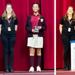 Winning artwork of two All Saints students encourages recycling #Catholic – All Saints Academy in Parsippany, N.J., had winners in both categories of the annual Morris County Clean Communities poster contest, grades 5-7 and grades 8-12. Conducted in partnership with the Morris County Municipal Utilities Authority (MCMUA), the contest was guided by the theme, “Keep Morris County Litter Free.”
Imani Sarkodie, a current eighth grader at All Saints, won for a poster design in the grade 5–7 category, while Ellie DeMarco, now a freshman at Morris Catholic High School, won the grade 8–12 category. The posters were submitted in June, and the winners were announced in September.
Oct. 22, representatives from MCMUA presented All Saints Academy with recycling cans depicting the winners’ artwork and 0 Visa gift cards to the winners.

Click here to subscribe to our weekly newsletter.

Pictured are Sarkodie and Mrs. DeMarco, on behalf of Ellie, with Michelle Chavanne, the district Clean Communities coordinator and recycling coordinator, who presented the winners with their prizes. The cans have been on display in the school lobby.
Linda Patricola, the seventh-grade homeroom and middle school science teacher and STEM coordinator, dedicates time to the recycling program at All Saints.
Leanne Gonzalez is the principal of All Saints Academy in Parsippany, N.J.
 