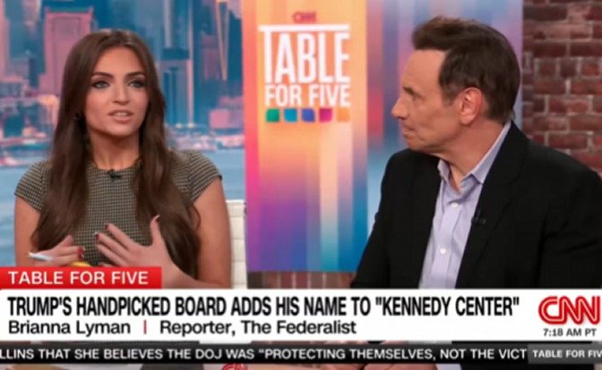 Conservative Journalist Dismantles Liberal Outrage About Trump and the Kennedy Center by Making a Simple Point (VIDEO) – 
Conservative journalist Brianna Lyman of The Federalist recently appeared on CNN and in the course of just a few minutes, completely deflated the liberal outrage narrative about Trump’s name being added to the Kennedy Center.
The post Conservative Journalist Dismantles Liberal Outrage About Trump and the Kennedy Center by Making a Simple Point (VIDEO) appeared first on The Gateway Pundit.
