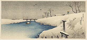 Picture of the day
Snow on Ayase river by Shōtei Takahashi. 1915 woodcut print from the Rijksmuseum collection.
#ImageOfTheDay Picture of the day
Snow on Ayase river by Shōtei Takahashi. 1915 woodcut print from the Rijksmuseum collection.
#ImageOfTheDay