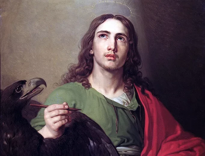 St. John the Evangelist — apostle, Son of Thunder, beloved disciple, caretaker of Mary – #Catholic – 
 
 Vladimir Borovikovsky (1757–1825), “St. John the Evangelist,” ca. 1804-1809. / Credit: Public domain

National Catholic Register, Dec 27, 2025 / 04:00 am (CNA).
St. John, both an apostle and an evangelist, played a very prominent role in many of the New Testament narratives. He was part of an inner-circle trio with his brother James (the Greater) and Peter, partaking in privileged incidents with Jesus: the raising of Jairus’ daughter, the Transfiguration, and the agony at Gethsemane.John and his brother James were nicknamed “Sons of Thunder” by Jesus. Exactly why they were given this title is not explained. However, the two brothers did exhibit at least two instances of audacious behavior: wanting to bring fire from heaven down upon some Samaritans who refused to listen to the message of Christ and asking Jesus for special places of honor in heaven.Within the Gospel of John, there are five different references to “the disciple whom Jesus loved” (13:23, 19:26, 20:2, 21:7, 21:20). Over the centuries, the vast majority of biblical scholars have deemed this beloved disciple to be John himself. These mysterious references actually point to a less thunderous personality; for example, the beloved disciple resting his head on Jesus’ chest at the Last Supper and Jesus requesting the beloved disciple to take care of his mother, Mary.Tradition places John in Ephesus (in modern Turkey) after Pentecost, where he cared for Mary and perhaps wrote the fourth Gospel. John’s Gospel stands out from the other three, offering a unique portrayal of Christ and his message. This Gospel is symbolized with an eagle; its opening words urge the thoughts of readers to soar upward — sort of like an eagle — toward God (John 1:1).It is probable that either John himself or a disciple of his wrote the three Epistles of John. Many claim that he also wrote the Book of Revelation, a work chock full of mystical imagery, during an exile on the island of Patmos (Greece).John is believed to have lived to an old age and died of natural causes. A basilica in Ephesus reportedly held his remains for a time, but that church is now in ruins.The feast of St. John the Evangelist is Dec. 27. He is the patron of many things including writers, booksellers, and friendships.&nbsp;This story was first published by the National Catholic Register, CNA’s sister news partner, and has been adapted by CNA.