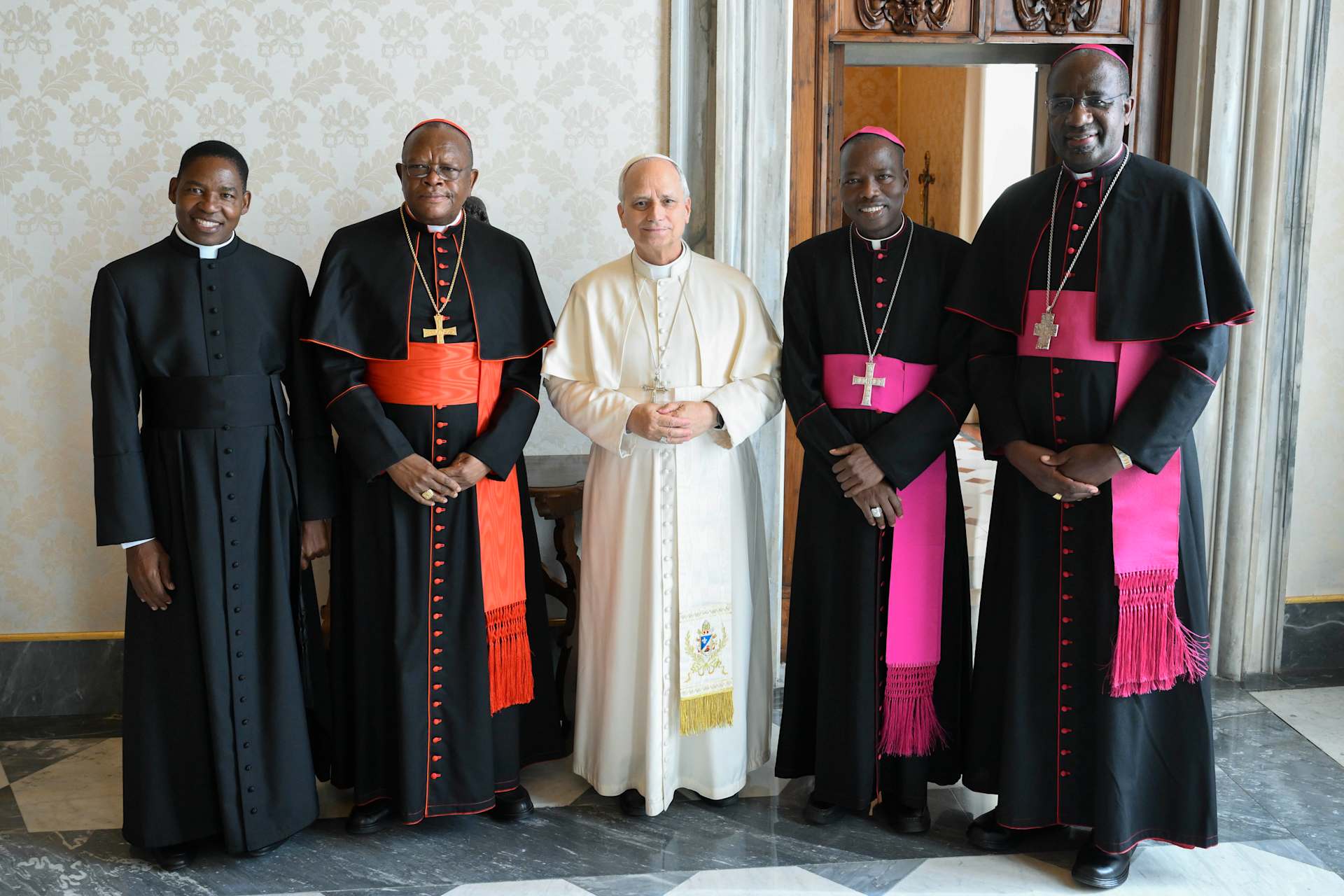 First meeting with Pope Leo XIV marks new chapter for Church in Africa – #Catholic – 
 
 The SECAM delegation, (left to right) Cardinal Fridolin Ambongo, Bishop Stephen Dami Mamza, Archbishop José Manuel Imbamba, and Father Rafael Simbine, meets with Pope Leo XIV on Jan. 17, 2026, at the Vatican. | Credit: Vatican Media

Jan 22, 2026 / 08:00 am (CNA).
The president of the Symposium of Episcopal Conferences of Africa and Madagascar (SECAM) has described the first official audience between Pope Leo XIV and the leadership of the Church in Africa as a “very important meeting” that marks a new phase in relations between the African continent and the Holy See.In an interview with Vatican News following the Jan. 17 audience, Cardinal Fridolin Ambongo explained that although Pope Leo XIV has previously encountered individual African bishops, the audience represented the first formal engagement with the SECAM leadership under the new pontificate. The meeting, initially scheduled for Dec. 18, 2025, was postponed due to the pope’s apostolic trip to Turkey.The SECAM delegation included Ambongo and SECAM First Vice President Bishop Stephen Dami Mamza of Nigeria’s  Diocese of Yola, Archbishop José Manuel Imbamba of the  Archdiocese of Saurimo in Angola, who is the second vice president of SECAM, and Father Rafael Simbine, SECAM secretary-general.“It was really an important meeting,” Ambongo said, adding that the audience “was first to establish an official contact with the new pontiff since his election.”He said the audience also provided an opportunity for SECAM leaders to brief the pope on the outcomes of their 2025 Plenary Assembly that was held in Kigali, Rwanda. The assembly, which took place just months after Pope Leo XIV’s election, focused on the theme “Christ, Source of Hope, Reconciliation, and Peace.”According to Ambongo, the theme was chosen in response to the persistent crises affecting many African nations, particularly in the Great Lakes region.“Africa is a continent marked by multiple crises. This theme helped us analyze in depth our mission as pastors in a continent characterized by suffering and instability,” the Congolese member of the Order of Friars Minor Capuchin said.Reflecting on the condition of the Church amid Africa’s social, political, and security challenges, Ambongo insisted that the Catholic Church remains vibrant and close to the people.Citing the late Pope Francis’ oft-repeated reminder that the Church does not belong to any political camp but stands with the people, he emphasized that African pastors continue to accompany communities enduring hardship and violence.“The African Church is dynamic, radiant,” he said, recalling Pope Benedict XVI’s description of Africa as “the spiritual lung of humanity.”At the same time, Ambongo acknowledged that the Church inevitably shares in the suffering of its people, particularly in conflict zones.The SECAM president also addressed growing anticipation around Pope Leo’s expressed intention to make Africa the destination of a future apostolic journey.Such a visit, he said, would be both pastoral and prophetic, strengthening the faith of Catholics while offering hope to societies weighed down by conflict and poverty.“When the pope comes to a country in crisis, it is to give hope. His voice comforts the people, confirms them in their commitment, and helps them not to be discouraged,” he said.Ambongo added: “The prophetic word of the universal Shepherd comforts the people, strengthens their commitment, and encourages them not to lose heart. Even if things are going badly today, Christian hope tells us to hold on.”According to the cardinal, the Holy Father also helps guide people toward the pursuit of harmonious coexistence and peace, especially in African countries experiencing crises.Weighing in on the situation in the Democratic Republic of Congo, where he serves as bishop of the Kinshasa Archdiocese, Ambongo lamented the ongoing conflict in the eastern part of the country and its devastating impact on ordinary citizens.He criticized the heavy investment in war and armament, saying such resources could instead be used for education, health care, and development.“For more than a year now, the Church has been advocating dialogue. No solution will come from weapons but from sitting around a table where everyone can express their concerns,” the prelate explained.He cited ongoing initiatives such as the Washington and Doha processes, which are steps in the right direction but remain insufficient.The cardinal underscored the need for inclusive dialogue among the government, the opposition (armed and unarmed), and civil society in order to create the conditions for lasting peace and to bring an end to the suffering of the Congolese people.This story was first published by ACI Africa, the sister service of EWTN News in Africa. It has been adapted by EWTN News English.