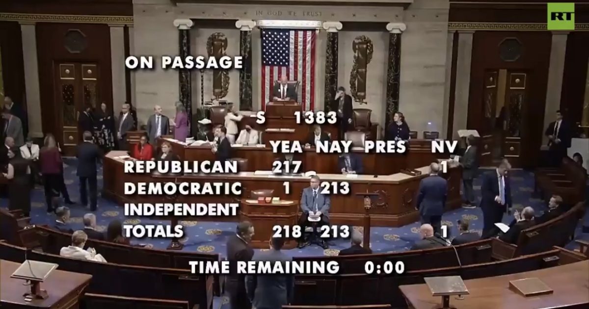 BREAKING: US House Votes to Pass the SAVE Act to Require Voter ID and Proof of Citizenship in Elections – ONLY 1 Dem Votes Yes – 
The US House of Representatives voted on Wednesday evening to once again pass the SAVE America Act, which will require proof of citizenship and voter ID to vote in federal elections.
The post BREAKING: US House Votes to Pass the SAVE Act to Require Voter ID and Proof of Citizenship in Elections – ONLY 1 Dem Votes Yes appeared first on The Gateway Pundit.