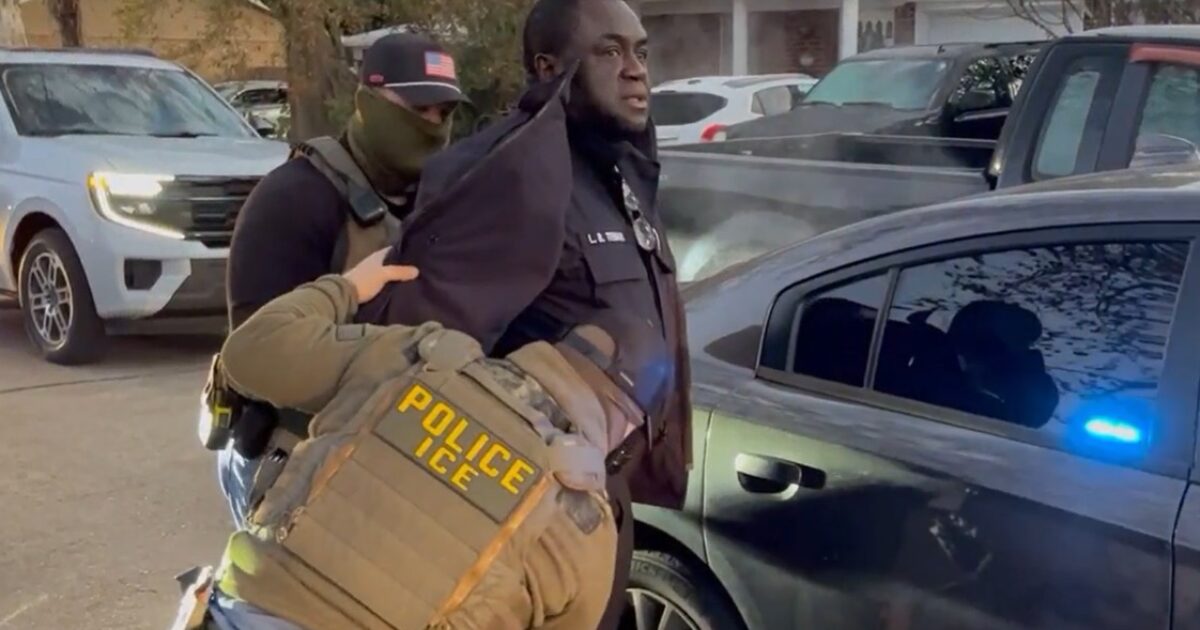 ICE Arrests Illegal Alien New Orleans Police Department Recruit Who Was Illegally Given a Gun – 
ICE agents arrested an illegal alien, a New Orleans Police Department recruit, who was illegally given a gun.
The post ICE Arrests Illegal Alien New Orleans Police Department Recruit Who Was Illegally Given a Gun appeared first on The Gateway Pundit.