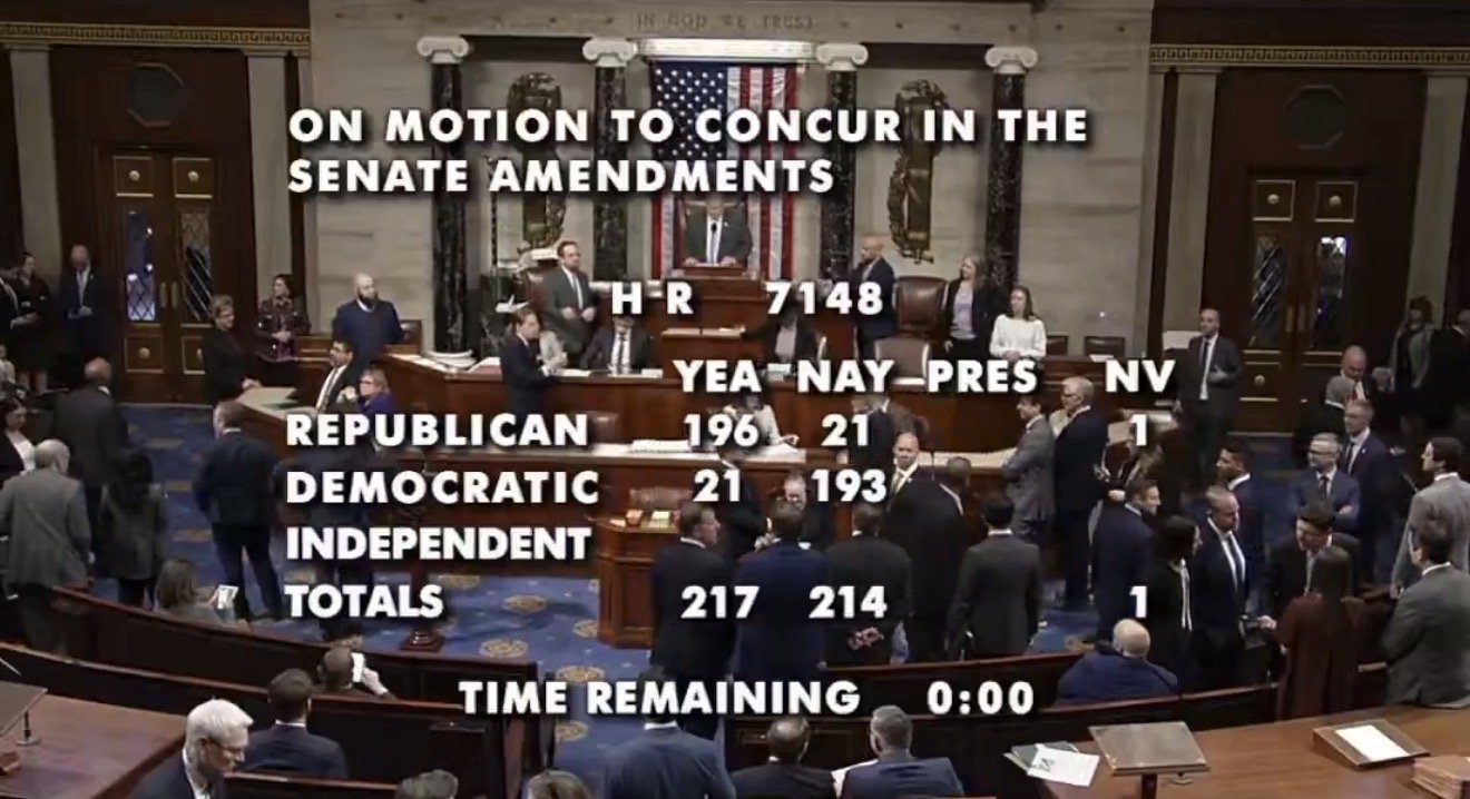 JUST IN: House Passes Trump-Backed Bill to End Partial Government Shutdown with 2 Week DHS Funding – 21 Republicans Voted No – 
The House of Representatives has voted 217-214 to partially fund the government and end the partial shutdown.  The bill now heads to Trump’s desk, and he is expected to sign it today.
The post JUST IN: House Passes Trump-Backed Bill to End Partial Government Shutdown with 2 Week DHS Funding – 21 Republicans Voted No appeared first on The Gateway Pundit.
