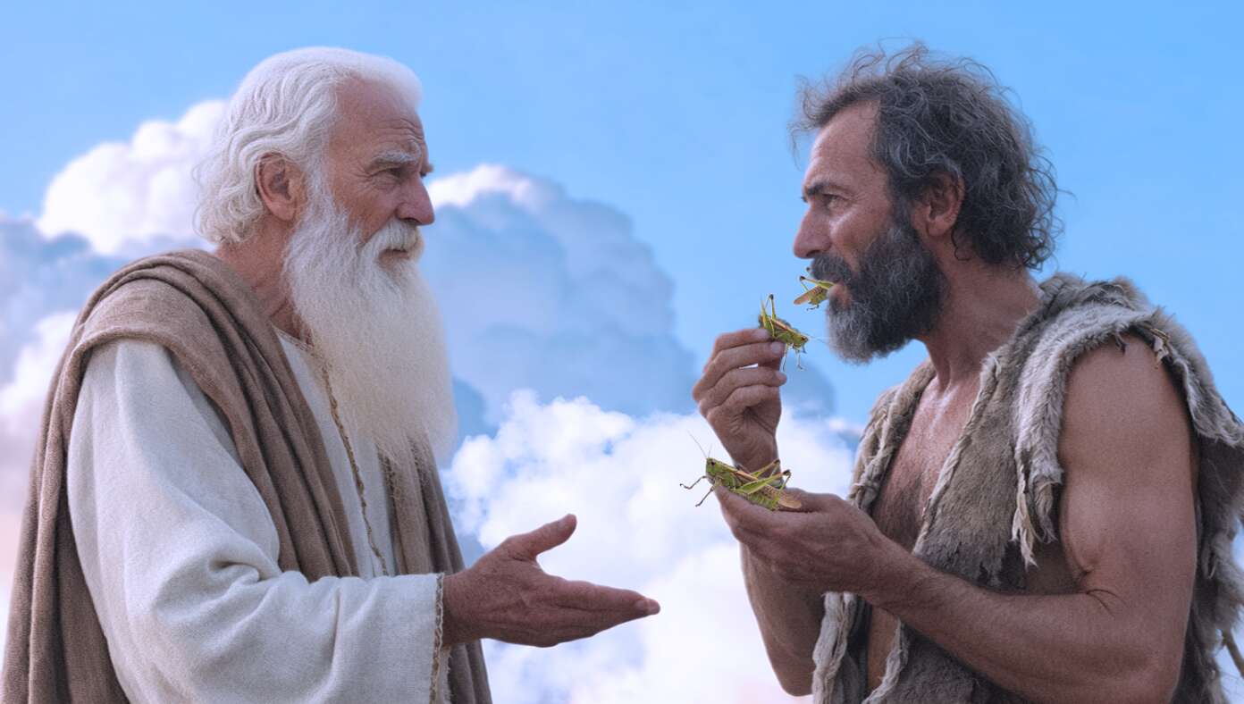 Peter Trying To Explain To John The Baptist He Doesn’t Have To Eat Bugs Anymore #BabylonBee – HEAVEN — Old habits from life on Earth seemed to be challenging to break, as reports from Heaven indicated that Saint Peter was seen trying to explain to John the Baptist that he didn’t have to eat bugs anymore.