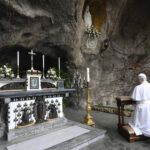 Pope Leo XIV prays at Vatican’s Lourdes grotto for the sick on World Day of the Sick #Catholic – (OSV News) — Pope Leo XIV prayed with the sick at the Lourdes grotto in the Vatican Gardens on Feb. 11, asking Our Lady of Lourdes to accompany all those who suffer in the world.
Shortly after his Wednesday audience, the pope lit a candle in the Marian grotto and knelt in prayer before the statue of Our Lady of Lourdes on the World Day of the Sick. He was joined by about a dozen people in wheelchairs accompanied by their caregivers who sang “Immaculate Mary,” the popular Lourdes hymn.
The pope thanked those present for joining him in prayer and reflected on Mary’s role in accompanying people through suffering.
“It is a very beautiful day that reminds us of the closeness of Mary, our mother, who always accompanies us and teaches us so much: what suffering means, what love means, what it means to entrust our lives into the hands of the Lord,” Pope Leo said.
He prayed for God’s blessing on the sick and all those who care for them, including doctors, nurses and others who provide support in difficult moments.

Click here to subscribe to our weekly newsletter.

The Catholic Church marks the World Day of the Sick each year on Feb. 11, the feast of Our Lady of Lourdes. The world day was instituted by Pope John Paul II in 1992, a year after he had been diagnosed with Parkinson’s disease.
The feast day marks the anniversary of the first apparition of Our Lady of Lourdes to St. Bernadette Soubirous in 1858 in Lourdes, France. The 14-year-old girl saw the Blessed Virgin Mary standing in a small grotto. During a total of 18 apparitions over the course of six months, thousands of people gathered around Bernadette to witness these events. A new spring surged where Bernadette had been instructed to drink, and many miraculous healings occurred. Today, Lourdes is a Marian shrine visited by millions.
The Lourdes grotto in the Vatican Gardens dates back to Pope Leo XIII, who decided near the end of his life to install a reproduction of the Lourdes grotto in France. It was solemnly inaugurated in 1905 by his successor Pope Pius X.
In his message for the 2026 World Day of the Sick, Pope Leo urged Catholics to embrace a “Samaritan spirit” and to give of themselves “for the good of all who suffer, especially our brothers and sisters who are sick, elderly or afflicted.” The pope also imparted an apostolic blessing to all who are sick, to their families and to those who care for them, including pastoral and health care workers.
Pope Leo’s message concluded with the following prayer to the Blessed Virgin Mary, Health of the Sick, “Sweet Mother, do not part from me. Turn not your eyes away from me. Walk with me at every moment and never leave me alone. You who always protect me as a true Mother, obtain for me the blessing of the Father, Son and Holy Spirit.”
Courtney Mares is Vatican Editor for OSV News.
&nbsp;