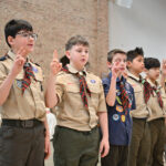 Scouts encouraged to be inspired by saints at Mass #Catholic - Bishop Kevin J. Sweeney urged scouts and leaders to find inspiration in the saints, such as Ss. Cyril & Methodius, while celebrating the annual Scout Sunday Mass of the Paterson Diocese in New Jersey on Feb. 14, the feast of the two Slavic saints and St. Valentine’s Day. The liturgy was held at Our Lady of Good Counsel (OLGC) Church in the Pompton Plains neighborhood of Pequannock, N.J.
After presiding over the Mass, Bishop Sweeney presented religious awards to Boy Scouts, Girl Scouts, and adult Boy Scout leaders to inspire and strengthen their Catholic faith.
Among the priests concelebrating the Mass with Bishop Sweeney were Father Frank Agresti, chaplain of the diocesan Catholic Committee on Girl Scouting who is offering pastoral assistance to St. Anthony Parish in Hawthorne, N.J.; Father Christopher Barkhausen, pastor of St. Francis de Sales Parish in the McAfee neighborhood of Vernon, N.J., and chaplain of the diocesan Catholic Committee on Boy Scouting; and Father Benjamin Williams, pastor of St. Thomas the Apostle Parish in the Oak Ridge neighborhood of Jefferson Township and St. John Vianney Parish in the Stockholm neighborhood of Hardyston, N.J. who is involved in several capacities with the Boy Scouts’ Patriots Path Council.

Click here to subscribe to our weekly newsletter.

Father Darwin Lastra, pastor of OLGC, also concelebrated the Mass. Father Jared Brogan, director of the diocesan Worship Office, was master of ceremonies for the liturgy.
On social media, Bishop Sweeney posted after the event, “I was blessed to celebrate Mass this Morning with our Catholic Scouting Community and be part of their annual Awards Ceremony. I thanked the Girl Scouts and Boy Scouts, their parents, Scout Leaders, and Chaplains for their dedication, generosity, and example of servant leadership. I encouraged them to learn from and be inspired by the saints, especially Ss. Cyril & Methodius.”
Ss. Cyril and Methodius were two missionaries, brothers from Thessaloniki in Greece, who popularized Christianity among the Slavic peoples. Such was their influence that they are now known as the “Apostles to the Slavs.”
Deacon Marc Mackin of OLGC assisted with the Mass. Several Scouts participated in the Mass.
The diocese’s Boy Scouts and Girl Scouts have been holding a Scout Sunday Mass collectively for at least 10 years. Last year, the Boy Scouts of America rebranded as Scouting America to be more inclusive to all youth.
A list of Boy Scout and Girl Scout award recipients will follow soon.
BEACON PHOTOS | JOE GIGLI
 [See image gallery at beaconnj.org] &nbsp;