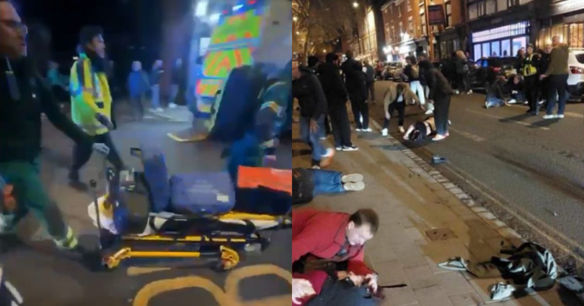 ‘Absolute Carnage’: Driver Mows Down ‘Numerous’ Pedestrians in Busy UK Derby City Centre, Man in 30s Arrested on the Scene (VIDEO) – 
A driver plowed a black Suzuki Swift into a crowd of pedestrians in the heart of the UK’s Derby city centre late Saturday night, injuring “numerous” people, some seriously, in what police are describing as a “major incident.” The incident occurred at approximately 9:30 p.m.
The post ‘Absolute Carnage’: Driver Mows Down ‘Numerous’ Pedestrians in Busy UK Derby City Centre, Man in 30s Arrested on the Scene (VIDEO) appeared first on The Gateway Pundit.