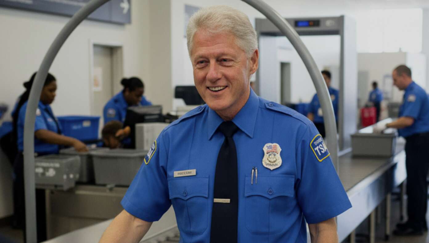 Bill Clinton Selflessly Volunteers To Help Short-Staffed TSA With Pat Downs #BabylonBee – CHAPPAQUA, NY — With TSA suffering severe staffing shortages amid a halt in pay, former President Bill Clinton has volunteered to lend a hand patting down passengers. Bill Clinton Selflessly Volunteers To Help Short-Staffed TSA With Pat Downs #BabylonBee – CHAPPAQUA, NY — With TSA suffering severe staffing shortages amid a halt in pay, former President Bill Clinton has volunteered to lend a hand patting down passengers.