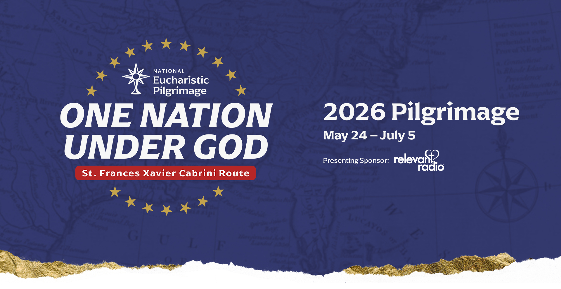 National Eucharistic Pilgrimage registration opens; schedule released – #Catholic – The National Eucharistic Pilgrimage has opened registration for the 2026 pilgrimage and announced the schedule for its public events.In celebration of the 2026 theme, “One Nation Under God,” and the nation’s 250th anniversary, many of the events will not only bring the faithful together in prayer but also will reflect U.S. history.The journey will take place from Pentecost through Independence Day weekend. Pilgrims will travel the Eastern seaboard on the St. Frances Xavier Cabrini Route, named for the first U.S. citizen to be canonized.A group of nine Perpetual Pilgrims will carry the Blessed Sacrament through several of the original 13 colonies, 18 dioceses, and two Eastern-rite eparchies. The faithful are invited to join the public processions and other events.“In the past few years we’ve witnessed a powerful renewal of Eucharistic faith across the country,” said Jason Shanks, president of the National Eucharistic Congress. “The National Eucharistic Pilgrimage is one of the most visible expressions of that renewal, as believers bring Jesus in the Eucharist out into our streets and communities and inviting people everywhere to encounter him,” he said.Schedule highlightsThe procession will pass through the dioceses of St. Augustine, Florida; Savannah, Georgia; Charleston, South Carolina; Charlotte, North Carolina; Richmond and Arlington, Virginia; Washington, D.C.; Baltimore; Wilmington, Delaware; Camden and Paterson, New Jersey; Manchester, New Hampshire; Portland, Maine; Boston, Springfield, and Fall River, Massachusetts; Providence, Rhode Island; and Philadelphia.The events hosted by the dioceses will offer opportunities for Mass, prayer, and community service.In St. Augustine, the faithful can walk the grounds at the Our Lady of La Leche Shrine, the oldest Marian shrine in the U.S., while learning about the Florida martyrs’ cause for canonization.There will also be a testimony from Monsignor James Boddie Jr., the first Black diocesan priest ordained in Florida, at Christ the King Catholic Church.In Savannah, the faithful can learn about the Georgia martyrs who will be beatified on Oct. 31. Father Pablo Migone will share the story of the martyrdom of Friars Pedro de Corpa, Blas, Miguel, Antonio, and Francisco during a bilingual presentation.The faithful can attend Mass at the Cathedral of the Sacred Heart in Richmond, celebrated by Bishop Barry Knestout. There will be a Holy Hour with prayers and songs of praise led by Our Lady of Mount Carmel’s Grupo Carismatico.There will also be a presentation on the theme of mosaics and the communion of saints at St. Bede Catholic Church. Attendees can learn about a few of the saints who are being highlighted in St. Bede’s mosaic project.The nation’s capital will serve as the halfway point for the National Eucharistic Pilgrimage. On June 6, the pilgrimage will partner with the annual Catholic Information Center Eucharistic procession that brings the real presence through Washington, D.C., near the White House and past the U.S. Capitol.Near Baltimore, there will be a procession and hymns on the grounds of the Washington Monument State Park, which has the country’s first monument to President George Washington.There will be a Mass in the Basilica of the Assumption celebrated by Archbishop William E. Lori. The basilica is the first cathedral constructed in the United States and was designed by architect Benjamin Henry Latrobe under the guidance of Bishop John Carroll, America’s first bishop.The final mainland procession will be from the Cathedral of the Immaculate Conception in Portland, Maine, to the Casco Bay Ferry Terminal. The diocese chartered a ferry to make multiple trips to Peaks Island so passengers can travel while adoring the Eucharist.In Boston there will be adoration available at multiple historic sights including&nbsp; Plymouth Memorial Park and Bunker Hill.The pilgrimage will conclude over Independence Day weekend in Philadelphia. There will be 24 hours of Eucharistic adoration in the Cathedral Basilica, showings of the feature film “Cabrini,” and a solemn closing Mass and Eucharistic procession through the city.“It’s my joy, and that of the Church in Philadelphia, to host the closing events of the National Eucharistic Pilgrimage, which will be held in what I affectionately call the City of Saints,” Archbishop Nelson Perez of Philadelphia said in a press release.“As the only diocese in the country that houses two saints, St. Katherine Drexel and St. John Neumann, this is the place that Catholics can reference to remember our history in this great country and the future we are building here,” Perez said.For the full list of events and detailed schedule, those interested can visit the National Eucharistic Pilgrimage website.Other prayer opportunities For the faithful who cannot attend in person, people can participate by submitting prayer intentions and spending time in Eucharistic adoration. The pilgrimage aims to gather 250,000 Holy Hours of prayer for the renewal of the nation, which will be presented to national leaders.People can also participate by utilizing the online lecture series. Every week, a new lecture will be released on the Manna app exploring the intersection of faith, culture, and what it truly means to be American.“As we approach the 250th anniversary of our nation, this pilgrimage is a powerful reminder that the deepest foundation of our country is our dependence on God,” Bishop Andrew Cozzens of Crookston, Minnesota, chair of the National Eucharistic Congress, said in a press release. “By carrying the Eucharist across our nation and gathering in prayer, we are asking the Lord to renew the Church and to bless our country so that we may truly be one nation under God,” he said.
