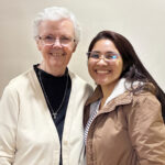 Passaic Neighborhood Center for Women aids with career development #Catholic – Dailyn Franco, a member of the Passaic Neighborhood Center for Women (PNCW), has recently made plans to pursue certificate training in a certified nursing assistant certification program at Hackensack University Medical Center. Franco, who takes English language classes at the center — one of many classes offered at the facility — is pictured sharing the news with Sister Margaret Gaffikin, of the Daughters of St. Paul, one of the Conversational English volunteers and a core member of the volunteer team at PNCW.
For more information about programs, services, workshops and upcoming events at PNCW, please go to www.ncwpassaic.org.

Click here to subscribe to our weekly newsletter.