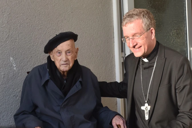 Pope Leo XIV congratulates world’s oldest priest on his 110th birthday – #Catholic – Pope Leo XIV thanked a 110-year-old priest from the Diocese of Fulda, Germany, for his “long, faithful, and devoted priestly service.” Father Bruno Kant is officially recognized as the oldest priest in the world.“I was delighted to learn that you will be celebrating your 110th birthday on Feb. 26 and send you my warmest congratulations and blessings,” Pope Leo wrote to Kant, according to the newspaper Fuldaer Zeitung.The birthday celebrations were attended not only by residents of the neighboring towns of Eichenzell and Löschenrod but also by government and Church representatives. The bishop of Fulda, Michael Gerber, said: “I received confirmation from the Vatican that he is the oldest priest in the world. Pope Leo even sent him a birthday card.”As reported by katholisch.de in November 2025, Kant, born near Danzig in present-day Poland, wanted to be a priest from the age of 9. He began his theological studies, but the Nazi regime thwarted his plans by conscripting him for forced labor and making him a soldier.Kant then spent four years as a prisoner of war in Russia before being reunited with his family, who had fled to the West.Kant was finally ordained a priest in 1950. After decades of priestly service, he no longer does certain things due to his advanced age. He stopped driving “at 102 years old,” according to the news outlet, and “for the last few years, he has refrained from regularly celebrating holy Mass with the congregation on Wednesday evenings. However, he continued visiting the sick as long as he was able. Now that is no longer possible.”At that time, Kant acknowledged that he was “not far from death,” but in the meantime, he spends his days doing Sudoku puzzles, watching television, reading the newspaper, and, of course, praying.“Prayer keeps me young,” he said.This story was first published by CNA Deutsch, the German-language sister service of EWTN News. It has been translated and adapted by ACI Prensa/EWTN News English.