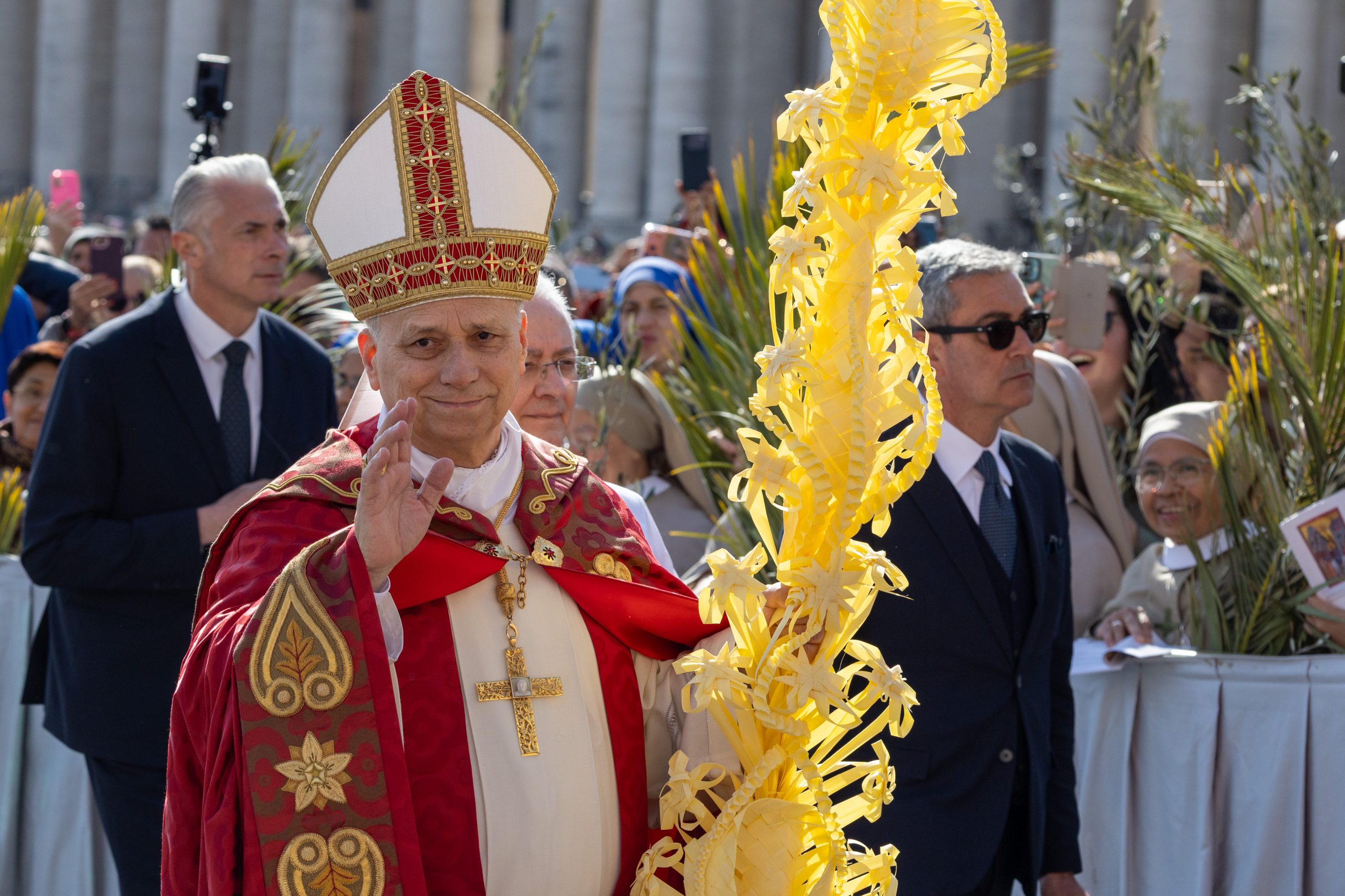 Pope Leo XIV says God ‘does not listen’ to prayers of those who wage war #Catholic Pope Leo XIV on Palm Sunday sharply condemned war and the use of religion to justify violence, saying during Mass in St. Peter’s Square that God “does not listen to the prayers of those who wage war.”At the start of Holy Week, the pope tied the Church’s contemplation of Christ’s Passion to the suffering of people caught in today’s conflicts, especially Christians in the Middle East.In his Palm Sunday homily, Leo repeatedly presented Christ as the “King of Peace,” contrasting Jesus’ meekness with the violence surrounding him as he entered into his Passion.“We turn our gaze to Jesus, who reveals himself as King of Peace, even as war looms abounds him,” the pope said. “He remains steadfast in meekness, while others are stirring up violence.”Leo said Christ “did not arm himself, or defend himself, or fight any war” but instead “revealed the gentle face of God, who always rejects violence.”“Rather than saving himself, he allowed himself to be nailed to the cross, embracing every cross borne in every time and place throughout human history,” the pope said.The pope then issued one of the strongest lines of his homily, rejecting any attempt to invoke God in support of armed conflict.“Brothers and sisters, this is our God: Jesus, King of Peace, who rejects war, whom no one can use to justify war,” Leo said. “He does not listen to the prayers of those who wage war, but rejects them, saying: ‘Even though you make many prayers, I will not listen: your hands are full of blood.’”The Palm Sunday liturgy, which opened Holy Week, began with the traditional procession in St. Peter’s Square with cardinals, bishops, priests, religious, and thousands of faithful carrying palms and olive branches.In his homily, Leo reflected on Jesus’ entry into Jerusalem on a donkey rather than a war horse, saying the moment fulfilled the prophecy of a king who would “command peace to the nations.”Recalling the Gospel account of Peter drawing a sword to defend Jesus, Leo cited Christ’s rebuke: “Put your sword back into its place, for all who take the sword will perish by the sword.”The pope said that in the crucified Christ “we can see a crucified humanity.”“In his wounds, we see the hurts of so many women and men today,” he said. “Above all, we hear the painful groans of all those who are oppressed by violence and are victims of war.”“Christ, King of Peace, cries out again from his cross: God is love! Have mercy! Lay down your weapons! Remember that you are brothers and sisters!”Following the Mass, Leo returned to the theme of war during the Angelus, praying in particular for Christians in the Middle East who have been prevented in some places from fully taking part in Holy Week rites.“At the beginning of Holy Week, our prayers are more than ever with the Christians of the Middle East, who are suffering the consequences of a brutal conflict and, in many cases, are unable to observe fully the liturgies of these holy days,” he said.“Just as the Church contemplates the mystery of the Lord’s Passion, we cannot forget those who today are truly sharing in his suffering. Their ordeal challenges all our consciences.”The pope added: “Let us raise our prayer to the Prince of Peace that he may sustain the peoples wounded by war and open concrete paths to reconciliation and peace.”Leo also remembered “the maritime workers who have fallen victim to the conflict,” adding: “I pray for the deceased, the wounded and their families. Land, sky and sea were all created for life and peace!”He further called attention to migrants who died in the Mediterranean, saying: “Let us also pray for all the migrants who have died at sea, especially those who lost their lives in recent days off the coast of Crete.”Near the end of his homily, the pope entrusted his plea for peace to the intercession of Mary, quoting the Servant of God Bishop Tonino Bello and praying that “the tears of all the victims of violence and pain will soon be dried up.”He concluded the Angelus by asking the Virgin Mary to accompany the faithful through the days ahead.“May she guide us during these holy days, so that we may follow Jesus, our Savior, with faith and love,” he said.This story was first published in two parts by ACI Prensa, EWTN News’ Spanish-language news partner. It has been translated and adapted by EWTN News English.