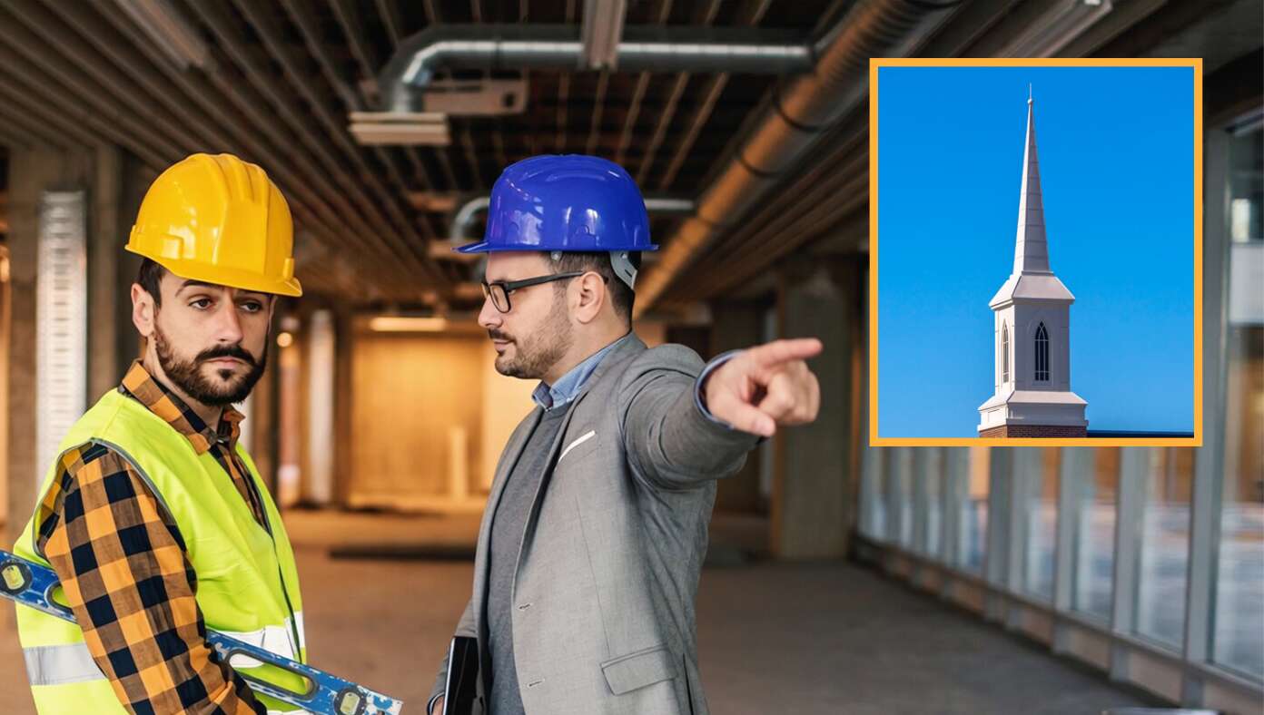 Evangelical Church Architect Fired For Suggesting Steeple #BabylonBee – OKLAHOMA CITY, OK — A local architect contracted to design the new location for First Testimony Crosspointe Church was reportedly fired and escorted from the construction site after suggesting the building include a steeple.