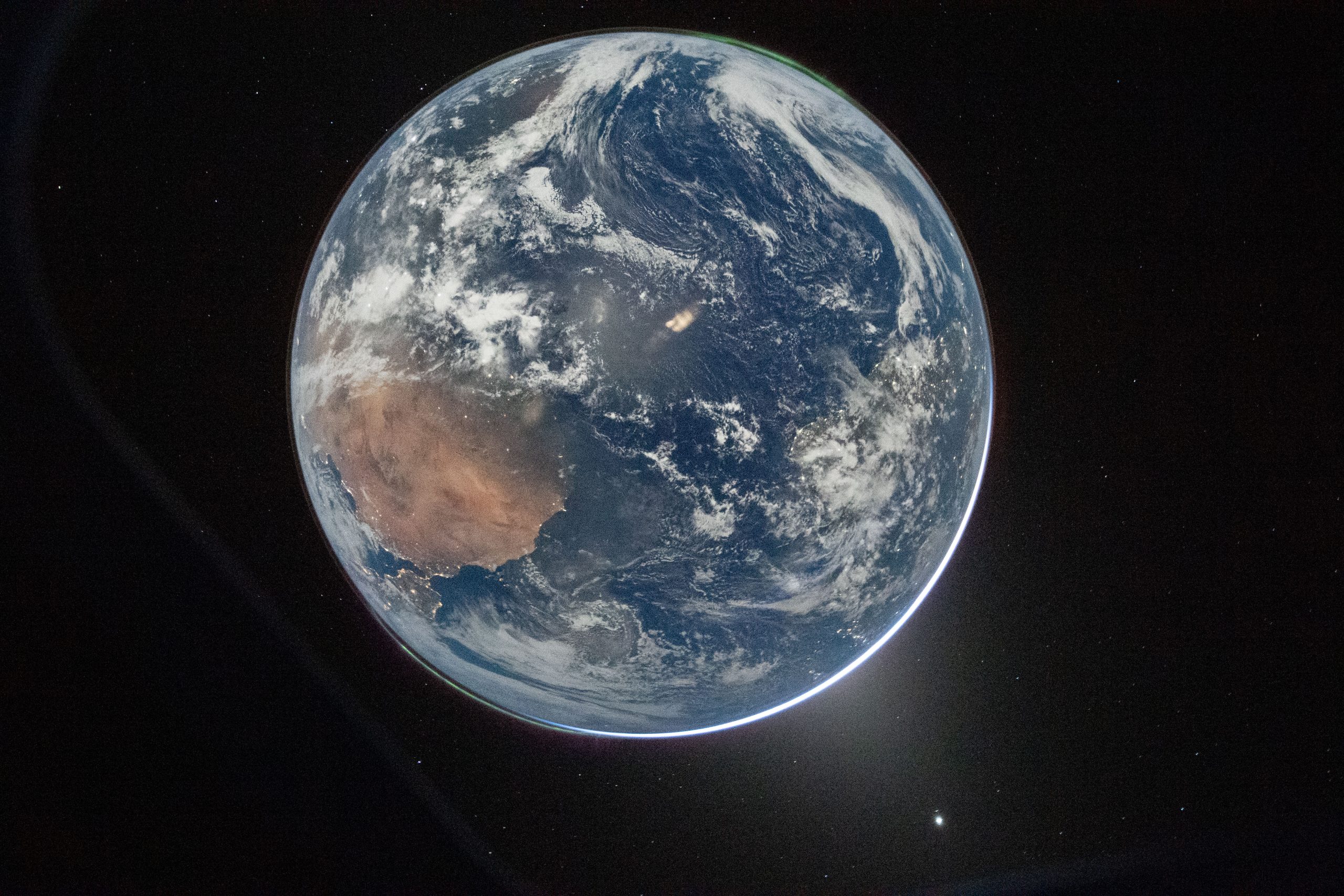 Hello, World – NASA astronaut and Artemis II Commander Reid Wiseman took this picture of Earth from the Orion spacecraft’s window on April 2, 2026, after completing the translunar injection burn. Hello, World – NASA astronaut and Artemis II Commander Reid Wiseman took this picture of Earth from the Orion spacecraft’s window on April 2, 2026, after completing the translunar injection burn.