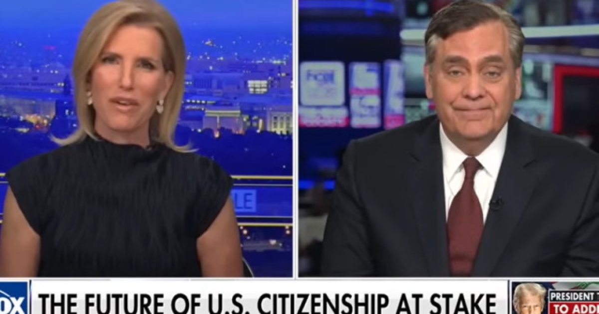 Law Professor Jonathan Turley: It’s ‘Insane’ That We Continue to Embrace Birthright Citizenship (VIDEO) – 
Professor Jonathan Turley, who teaches law at George Washington University, appeared on FOX News this week to provide analysis of the birthright citizenship case currently being heard by the U.S.
The post Law Professor Jonathan Turley: It’s ‘Insane’ That We Continue to Embrace Birthright Citizenship (VIDEO) appeared first on The Gateway Pundit.