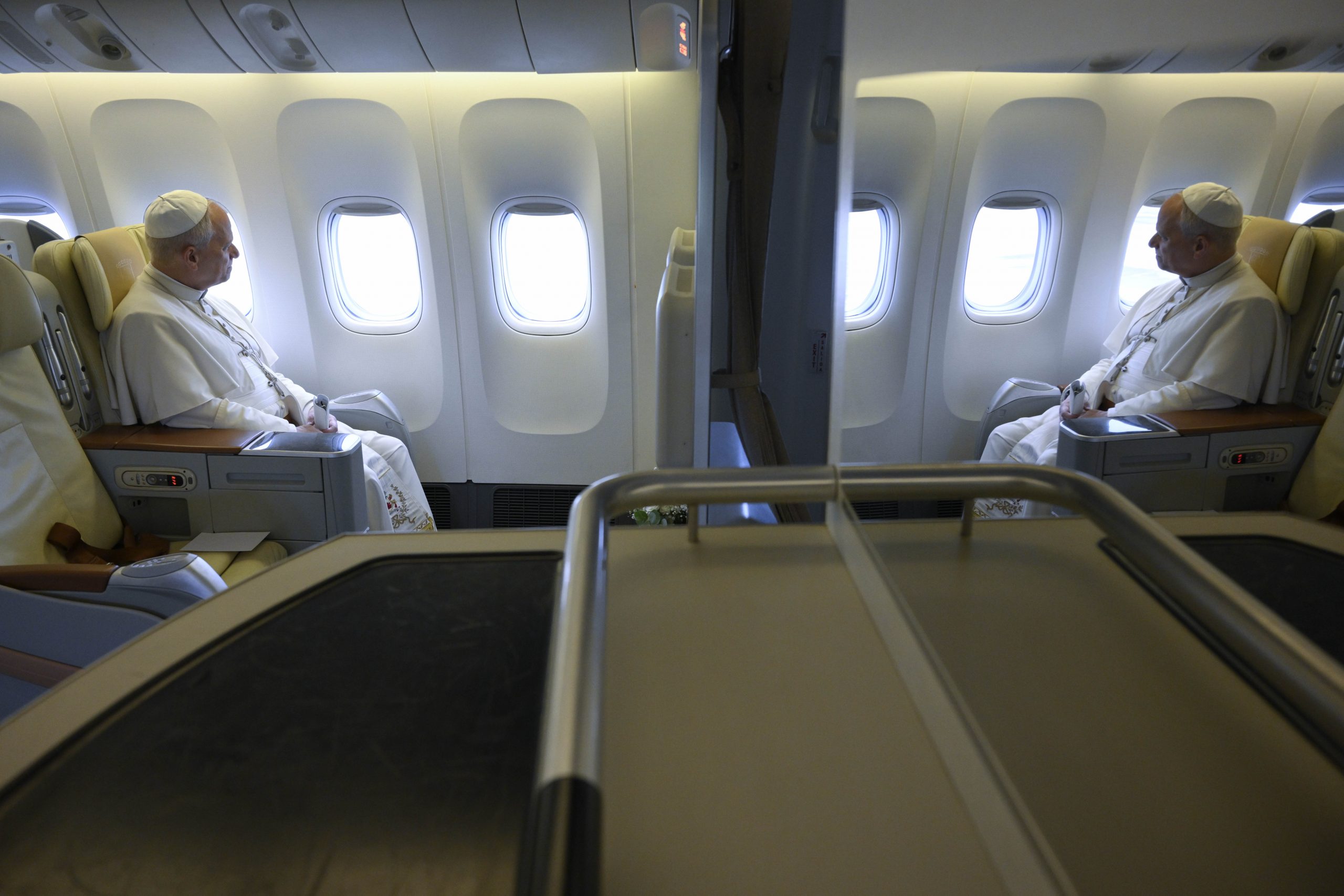 PHOTOS: Pope Leo XIV visits prisoners, meets with families, says Mass in Equatorial Guinea – #Catholic – Pope Leo XIV said Mass and visited with several communities including incarcerated prisoners during his first full day in Equatorial Guinea on April 22. The itinerary represented the last full day the Holy Father will spend in Africa during the papal trip, which commenced on April 13 and has seen the pope visit Algiers, Cameroon, and Angola before finishing in the small coastal nation.Hereʼs a look at some of Pope Leo XIVʼs activities in Equatorial Guinea on April 22:
 
 Pope Leo XIV stands with airline staff en route to Mengomeyén, Equatorial Guinea, Wednesday, April 22, 2026. | Credit: Vatican Media
 

 
 Pope Leo XIV is greeted upon his arrival at Mengomeyén, Equatorial Guinea, Wednesday, April 22, 2026. | Credit: Vatican Media
 

 
 Pope Leo XIV is given a formal greeting upon his arrival at Mengomeyén, Equatorial Guinea, Wednesday, April 22, 2026. | Credit: Vatican Media
 

 
 Pope Leo XIV is greeted by Catholics at the Basilica of the Immaculate Conception in Mengomeyén, Equatorial Guinea, Wednesday, April 22, 2026. | Credit: Vatican Media
 

 
 Colorful smoke drifts above Pope Leo XIV at the Basilica of the Immaculate Conception in Mengomeyén, Equatorial Guinea, Wednesday, April 22, 2026. | Credit: Vatican Media
 

 
 Pope Leo XIV stands beneath a balloon formation of a rosary at the Basilica of the Immaculate Conception in Mengomeyén, Equatorial Guinea, Wednesday, April 22, 2026. | Credit: Vatican Media
 

 
 Pope Leo XIV processes during Mass at the Basilica of the Immaculate Conception in Mengomeyén, Equatorial Guinea, Wednesday, April 22, 2026. | Credit: Vatican Media
 

 
 Pope Leo XIV presides over Mass at the Basilica of the Immaculate Conception in Mengomeyén, Equatorial Guinea, Wednesday, April 22, 2026. | Credit: Vatican Media
 

 
 Pope Leo XIV incenses the altar during Mass at the Basilica of the Immaculate Conception in Mengomeyén, Equatorial Guinea, Wednesday, April 22, 2026. | Credit: Vatican Media
 

 
 Pope Leo XIV elevates the chalice during Mass at the Basilica of the Immaculate Conception in Mengomeyén, Equatorial Guinea, Wednesday, April 22, 2026. | Credit: Vatican Media
 

 
 Pope Leo XIV speaks during Mass at the Basilica of the Immaculate Conception in Mengomeyén, Equatorial Guinea, Wednesday, April 22, 2026. | Credit: Vatican Media
 

 
 Pope Leo XIV greets Catholics during Mass at the Basilica of the Immaculate Conception in Mengomeyén, Equatorial Guinea, Wednesday, April 22, 2026. | Credit: Vatican Media
 

 
 Pope Leo XIV greets Catholics during Mass at the Basilica of the Immaculate Conception in Mengomeyén, Equatorial Guinea, Wednesday, April 22, 2026. | Credit: Vatican Media
 

 
 Pope Leo XIV unveils a plaque at the Pope Francis Technology School in Mengomeyén, Equatorial Guinea, Wednesday, April 22, 2026. | Credit: Vatican Media
 

 
 Pope Leo XIV blesses the Pope Francis Technology School in Mengomeyén, Equatorial Guinea, Wednesday, April 22, 2026. | Credit: Vatican Media
 

 
 Pope Leo XIV is greeted upon his arrival in Bata, Equatorial Guinea, Wednesday, April 22, 2026. | Credit: Vatican Media
 

 
 Pope Leo XIV prays at a monument to those who died in the 2021 explosions at Bata, Equatorial Guinea, Wednesday, April 22, 2026. | Credit: Vatican Media
 

 
 Pope Leo XIV prays at the Cathedral of St. James and Our Lady of the Pillar in Bata, Equatorial Guinea, Wednesday, April 22, 2026. | Credit: Vatican Media
 

 
 Pope Leo XIV addresses prisoners at Bata Prison, Equatorial Guinea, Wednesday, April 22, 2026. | Credit: Vatican Media
 

 
 Pope Leo XIV speaks to prisoners at Bata Prison, Equatorial Guinea, Wednesday, April 22, 2026. | Credit: Vatican Media
 

 
 A prison inmate in Bata, Equatorial Guinea, kisses the hand of Pope Leo XIV on April 22, 2026. | Credit: Vatican Media
 

 
 Pope Leo XIV greets a crowd under umbrellas during a meeting with families at Bata Stadium in Equatorial Guinea, Wednesday, April 22, 2026. | Credit: Vatican Media
 

 
 Pope Leo XIV waves to the crowd at a meeting with families at Bata Stadium in Equatorial Guinea, Wednesday, April 22, 2026. | Credit: Vatican Media
 

 
 A crowd of families assembles during a meeting with Pope Leo XIV at Bata Stadium in Equatorial Guinea, Wednesday, April 22, 2026. | Credit: Vatican Media
 

 
 Dancers put on a show for Pope Leo XIV during a meeting with families at Bata Stadium in Equatorial Guinea, Wednesday, April 22, 2026. | Credit: Vatican Media
 

 
 Pope Leo XIV receives a gift from a woman while meeting with families at Bata Stadium in Equatorial Guinea, Wednesday, April 22, 2026. | Credit: Vatican Media
 

 
 Pope Leo XIV speaks while meeting with families at Bata Stadium in Equatorial Guinea, Wednesday, April 22, 2026. | Credit: Vatican Media