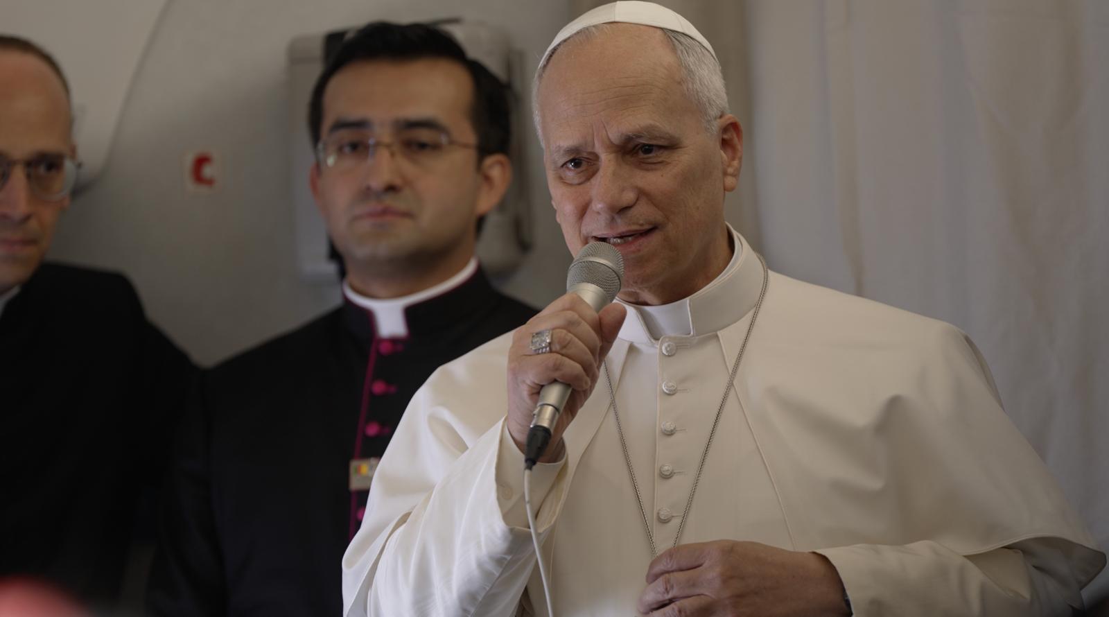 Pope Leo XIV arrives in Cameroon for second leg of Africa trip #Catholic YAOUNDE, Cameroon — Pope Leo XIV arrived Wednesday in Yaoundé, the capital of Cameroon, after a five-hour flight. While meeting with journalists aboard the papal plane, he delivered a brief address, thanking the Algerian authorities and reflecting on the first leg of the journey.Leo, speaking in English, expressed his “gratitude to all the authorities in Algeria, who made this visit possible. As youʼve seen, theyʼve even granted us the full honor of an escort as we fly over Algerian airspace.”This, the pope said, is “a sign of the goodness, of the generosity, of the respect that the Algerian people and the Algerian government have wished to show to the Holy See, to myself. And so I want to say a word of thanks to them, as well as a word of thanks to the very small but very significant presence of the Catholic Church in Algeria.”The pontiff then reflected on the journey.“We had, as you know,” he said, “some very special visits both in the Basilica Notre Dame dʼAfrique as well as in Annaba yesterday, in the Basilica of St. Augustine on the hill overlooking both the modern city of Annaba and the ruins of the ancient Roman city of Ippona. And that in itself, I would say, is also symbolically significant, because St. Augustine, who was bishop, as you know, of Hippo for more than 30 years, actually is a figure which is very much from the past and speaks to us of tradition, speaks to us of the life, the Church, as the Church grew in the early centuries.”Continuing to speak about St. Augustine, Leo said that he is “a very important figure today as his writings, his teaching, his spirituality, his invitation to search for God and to search for truth is something that is very much needed today — a message that is very real for all of us today, as believers in Jesus Christ, but for all people. And as youʼve seen, even the people of Algeria, the vast majority of whom are not Christian, they very much honor and respect the memory of St. Augustine as one of the great sons of their land.""So it was a special blessing for me personally to return once again to Annaba yesterday," he said, "but also to offer to the Church and the world a vision that St. Augustine offers us in terms of the search for God and the struggle to build community, to seek for unity among all peoples and respect for all peoples in spite of the differences.”The pope concluded: “In two days in Algeria I think weʼve really had a wonderful opportunity to, if you will, continue to build bridges, to promote dialogue. I think the visit to the mosque was significant and to say that it showed that although we have different beliefs, we have different ways of worshipping, we have different ways of living, we can live together in peace. And so I think that promoting that kind of image is something which the world needs to hear today, and that together we can continue to offer in our witness through as we continue on this apostolic voyage.”Pope Leo XIV is the third pope to visit Cameroon.Leo will first meet with 92-year-old President Biya, elected to an eighth term and in power for 40 years. After his address to the diplomatic corps — a standard stop at the beginning of every trip — the pope will visit the Ngul Zamba orphanage, a historic point of reference for the care and education of orphaned children and minors in situations of serious social vulnerability.In addition to Yaoundé, Leo XIV will also visit the city of Bamenda, around 230 miles from the capital, at the center of the Anglophone crisis — a complex situation in which English-speaking separatists have also called for the formation of their own state.The pope will also visit Douala, Cameroon’s economic capital, thus touching all the major realities of the country before departing for Angola on April 18. Pope Leo XIV arrives in Cameroon for second leg of Africa trip #Catholic YAOUNDE, Cameroon — Pope Leo XIV arrived Wednesday in Yaoundé, the capital of Cameroon, after a five-hour flight. While meeting with journalists aboard the papal plane, he delivered a brief address, thanking the Algerian authorities and reflecting on the first leg of the journey.Leo, speaking in English, expressed his “gratitude to all the authorities in Algeria, who made this visit possible. As youʼve seen, theyʼve even granted us the full honor of an escort as we fly over Algerian airspace.”This, the pope said, is “a sign of the goodness, of the generosity, of the respect that the Algerian people and the Algerian government have wished to show to the Holy See, to myself. And so I want to say a word of thanks to them, as well as a word of thanks to the very small but very significant presence of the Catholic Church in Algeria.”The pontiff then reflected on the journey.“We had, as you know,” he said, “some very special visits both in the Basilica Notre Dame dʼAfrique as well as in Annaba yesterday, in the Basilica of St. Augustine on the hill overlooking both the modern city of Annaba and the ruins of the ancient Roman city of Ippona. And that in itself, I would say, is also symbolically significant, because St. Augustine, who was bishop, as you know, of Hippo for more than 30 years, actually is a figure which is very much from the past and speaks to us of tradition, speaks to us of the life, the Church, as the Church grew in the early centuries.”Continuing to speak about St. Augustine, Leo said that he is “a very important figure today as his writings, his teaching, his spirituality, his invitation to search for God and to search for truth is something that is very much needed today — a message that is very real for all of us today, as believers in Jesus Christ, but for all people. And as youʼve seen, even the people of Algeria, the vast majority of whom are not Christian, they very much honor and respect the memory of St. Augustine as one of the great sons of their land.""So it was a special blessing for me personally to return once again to Annaba yesterday," he said, "but also to offer to the Church and the world a vision that St. Augustine offers us in terms of the search for God and the struggle to build community, to seek for unity among all peoples and respect for all peoples in spite of the differences.”The pope concluded: “In two days in Algeria I think weʼve really had a wonderful opportunity to, if you will, continue to build bridges, to promote dialogue. I think the visit to the mosque was significant and to say that it showed that although we have different beliefs, we have different ways of worshipping, we have different ways of living, we can live together in peace. And so I think that promoting that kind of image is something which the world needs to hear today, and that together we can continue to offer in our witness through as we continue on this apostolic voyage.”Pope Leo XIV is the third pope to visit Cameroon.Leo will first meet with 92-year-old President Biya, elected to an eighth term and in power for 40 years. After his address to the diplomatic corps — a standard stop at the beginning of every trip — the pope will visit the Ngul Zamba orphanage, a historic point of reference for the care and education of orphaned children and minors in situations of serious social vulnerability.In addition to Yaoundé, Leo XIV will also visit the city of Bamenda, around 230 miles from the capital, at the center of the Anglophone crisis — a complex situation in which English-speaking separatists have also called for the formation of their own state.The pope will also visit Douala, Cameroon’s economic capital, thus touching all the major realities of the country before departing for Angola on April 18.