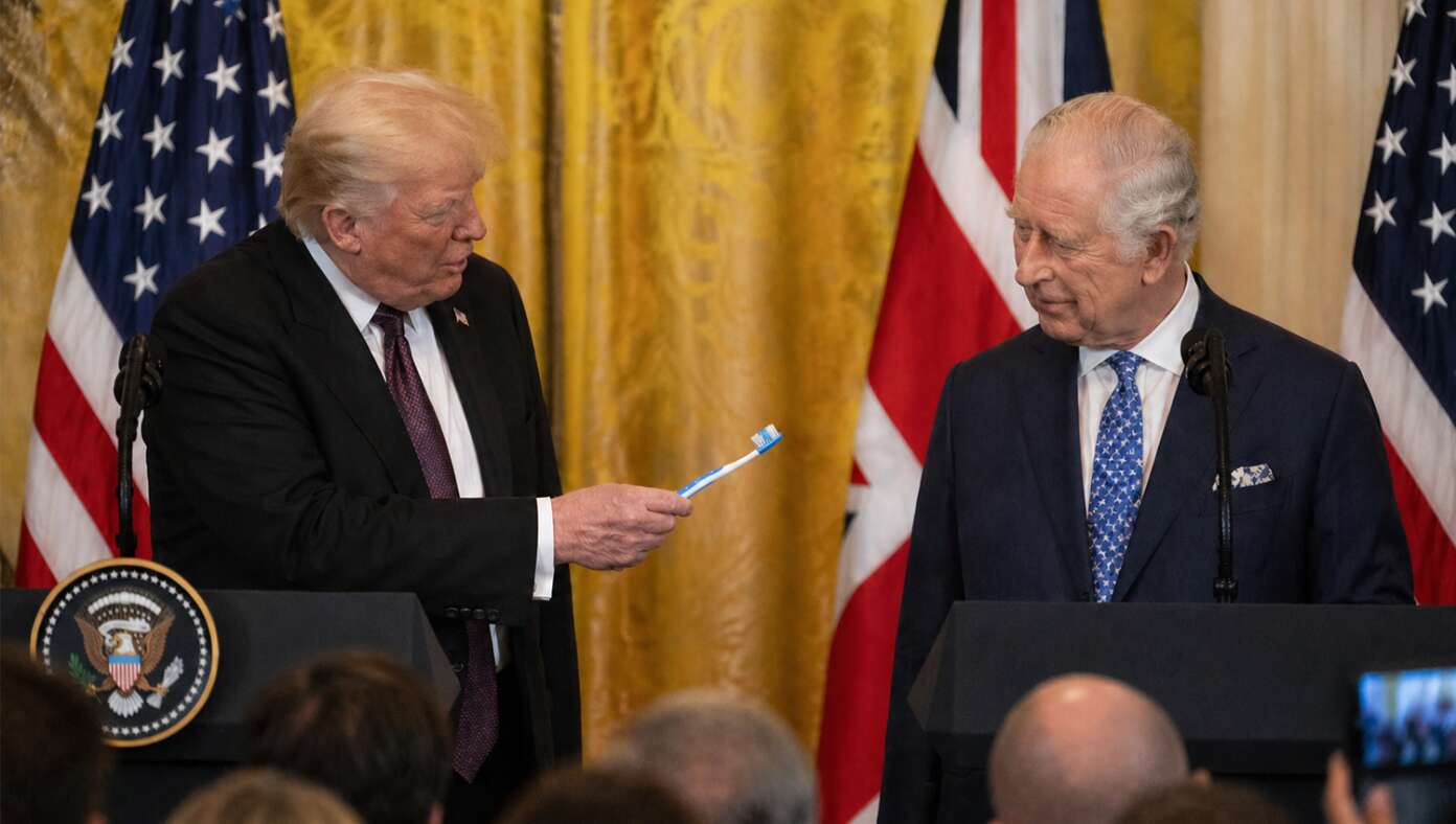 Trump Presents King Charles With Gift Of Toothbrush #BabylonBee – WASHINGTON, D.C. — President Trump presented King Charles with a beautiful new toothbrush as part of the monarch’s visit to the United States.