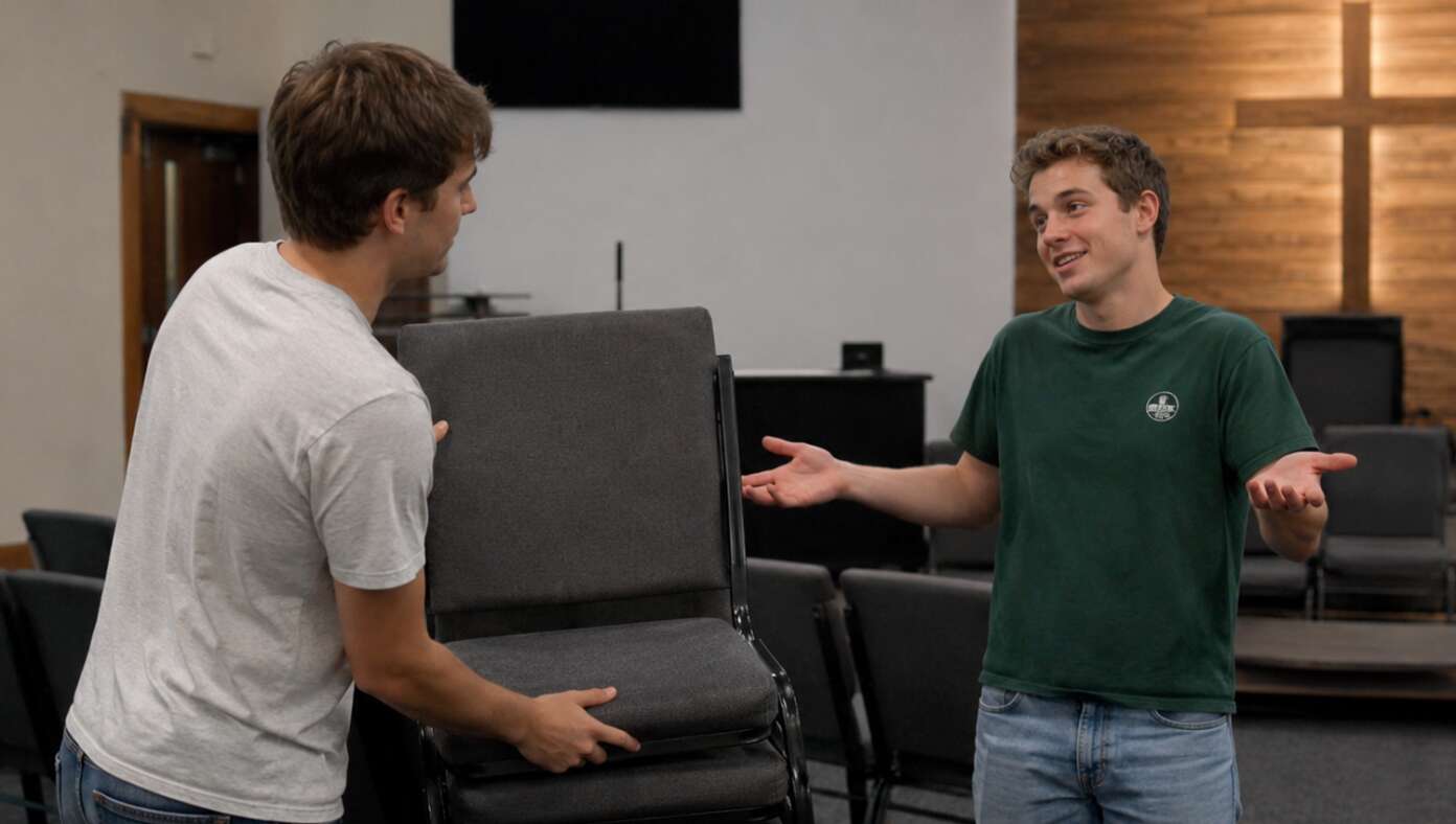 Church Hack: Explain To Everyone Stacking Chairs That You’d Love To Help, But Your Spiritual Gift Is Encouragement #BabylonBee – Getting a little tired of youth pastors teaching the Parable of the Talents and then asking you to go stack some chairs? Consider telling everyone you have the spiritual gift of encouragement.