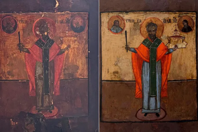 In Syria, icon restoration becomes quiet fight to preserve Christian memory – #Catholic – In the Syrian conscience, April is not limited to World Heritage Day celebrated on April 18. Rather, the month unfolds as a full season of cultural rebirth, stretching from the ancient roots of Akitu to the solemnity of Easter and the feast of St. George, as well as the memory of the massacres of 1915 and Syria’s Independence Day.Within this time crowded with memory, the restoration of Syrian icons emerges as an act of safeguarding identity. It repairs the fractures of time and restores to sacred figures the radiance of a history that runs deep, declaring that protecting this heritage is not a cultural luxury but a struggle for survival carried out quietly by Syrian hands.In this context, visual artist and restorer Lia Snayej shared with ACI MENA, the Arabic-language sister service of EWTN News, the path that led her into this delicate field. She said that seeing icons burned, damaged by gunfire, or covered with layers of black residue while participating in an exhibition was a shocking experience. That moment pushed her to explore restoration more deeply, before she later specialized in the field academically through a master’s degree in Russia.Snayej said restoration brings together history, chemistry, and art, adding that protecting an icon is, at its core, protecting history.
 
 Visual artist and restorer Lia Snayej. | Credit: Lia Snayej
 
 Regarding the restoration process, she emphasized that documentation is the most important step and accompanies every stage of the work. Every detail is recorded in a special file that remains with the icon, almost like its “personal identity card.”She explained that the work begins with studying the history of the piece and its artistic background before preparing a precise restoration plan. Not every icon, she noted, needs restoration; some require only preservation and measures to stop further deterioration. Each icon has its own condition, making restoration similar to medical treatment, with each case requiring a different diagnosis.Snayej said the main stages of restoration include stabilizing the paint layer using special materials such as “Japanese paper,” followed by cleaning and sterilization. She described this as a very delicate stage, since a mistake could lead to the loss of color. The process then continues with retouching and the addition of a new protective layer.Assessing the current state of icons, Snayej said the greatest danger is the lack of attention they receive. Many historic icons, she said, are sold outside Syria for very low prices, while original icons are rarely found in homes, where printed reproductions are more common.She also criticized the neglect of some churches when it comes to restoring their icons. She recalled an incident in Lebanon, where she found two historic icons stored in poor conditions inside a damp warehouse before she took on their restoration.Snayej also warned against daily practices that damage icons, such as placing candles directly beneath them or cleaning them with materials not intended for that purpose.
 
 Icon of Christ Pantocrator restored by artist Lia Snayej. | Credit: Lia Snayej
 
 Despite the challenges — including the difficulty of obtaining restoration materials and their high cost — Snayej said she remains committed to this path. Her passion, she explained, sometimes leads her to work free of charge in order to preserve a threatened work of art.Last month, she participated in an exhibition organized by the Greek Orthodox Church in Damascus, where she displayed two historic icons she had restored. One was a Russian icon of St. Nicholas, while the other consisted of four parts depicting the Virgin Mary, with the crucified Jesus at the center.Snayej said what surprised her most at the event was not the exhibition itself but the level of interest shown by visitors and the number of questions they asked about the history of icons and restoration techniques. For her, this reflected a striking and genuine desire among people to rediscover this heritage.She concluded by saying that the icon has taught her to respect artistic work and serious research, and that it has transformed her specialization into a personal commitment that goes beyond the limits of a profession.This story was first published by ACI MENA, the Arabic-language sister service of EWTN News. It has been translated and adapted by EWTN News English.