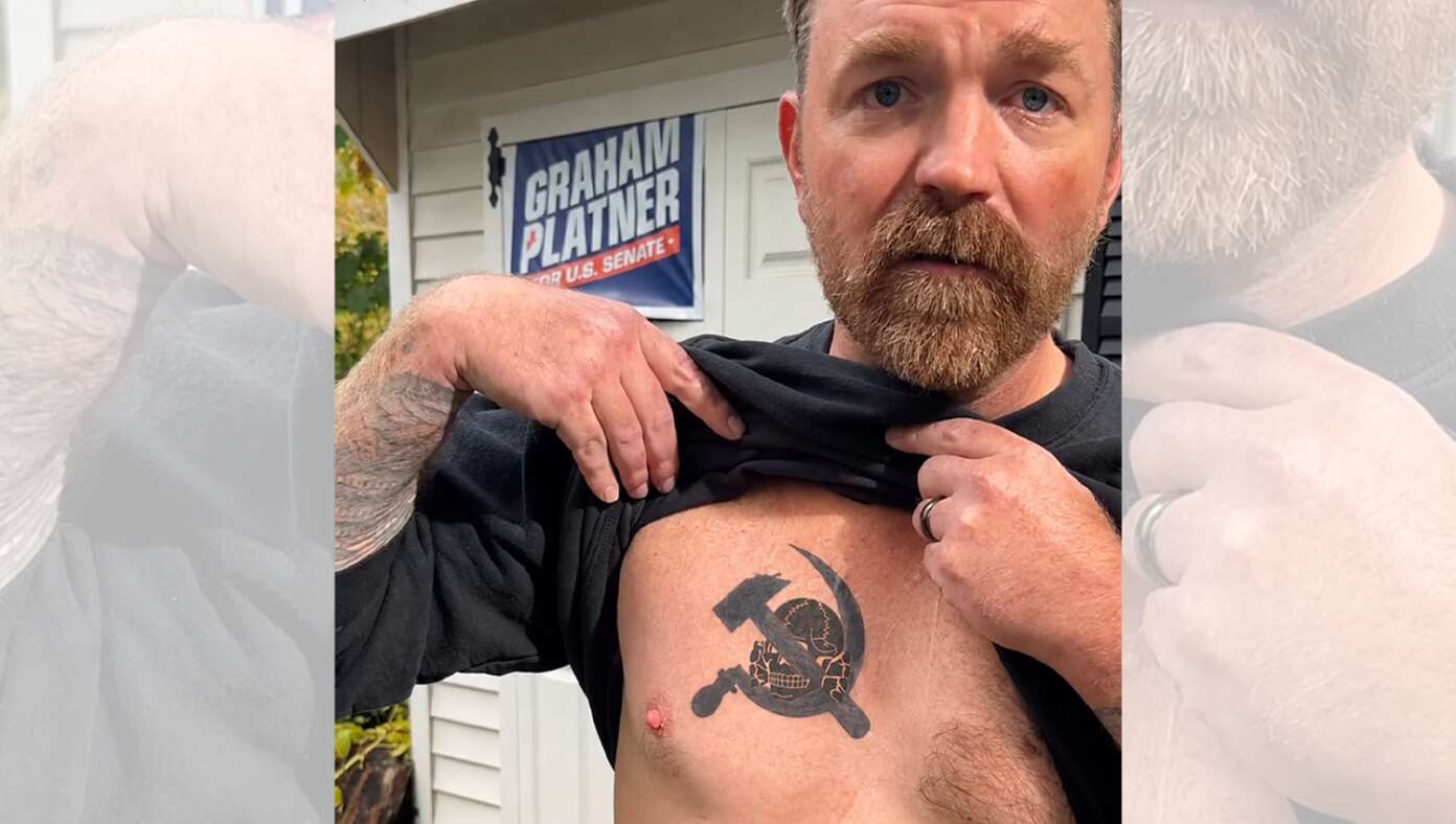 Platner Smooths Things Over With Democrats By Covering Nazi Tattoo With Hammer & Sickle #BabylonBee – BANGOR, ME — Democratic Senate candidate Graham Platner has smoothed things over with supporters by covering up his Nazi death squad tattoo with a new tattoo of the communist hammer and sickle. Platner Smooths Things Over With Democrats By Covering Nazi Tattoo With Hammer & Sickle #BabylonBee – BANGOR, ME — Democratic Senate candidate Graham Platner has smoothed things over with supporters by covering up his Nazi death squad tattoo with a new tattoo of the communist hammer and sickle.