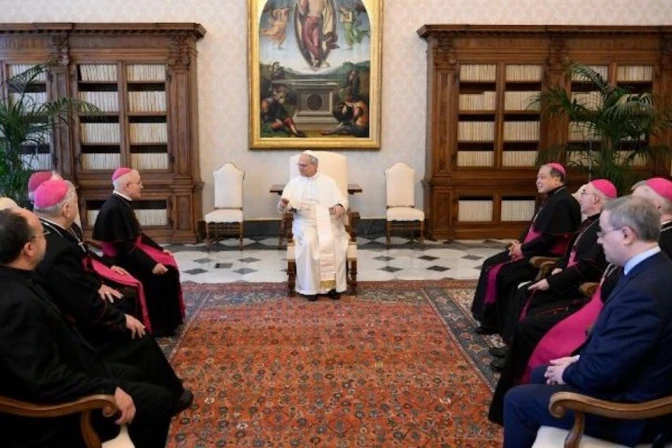 Pope Leo XIV discusses major challenges of EU and its future with European bishops – #Catholic – Pope Leo XIV met on May 21 with the Commission of the Episcopal Conferences of the European Union (COMECE), with whom he discussed the future of the EU and reflected on current global challenges.This marks the second official meeting between the Holy Father and the institution, which is the official association of the Catholic Bishops’ Conferences of all European Union member states. The organization views the encounter as an opportunity to reflect in particular on the process of European integration and to discuss the bishops’ role in promoting peace and integral human development.Essential issues on the Church’s agenda in EuropeIn a statement issued prior to its audience with the pontiff, COMECE outlined some of the topics the group wished to bring to the table, such as migration and the rise of populism in Europe; the fight against poverty; data protection within the Church; artificial intelligence; efforts to facilitate unrestricted access to abortion across the EU; and the mental health of Europeans, among others.The bishops also discussed a potential visit by Pope Leo XIV to the European Parliament, the appointment of a new special envoy for freedom of religion, and the political shifts currently taking place within the European Parliament.The COMECE presidency also presented to the Holy Father a proposal to hold a new gathering of “Rethinking Europe” in the autumn of 2027, marking 10 years since the first meeting, which gathered some 300 people at the Vatican, including political representatives from the European Union and its member states, academics, and Church representatives.The event aimed to reflect on the challenges facing the European Union and to explore ways to strengthen and renew the European project.Peace: A paramount issueIn a statement to EWTN News, Archbishop Bernardito Auza, apostolic nuncio to the European Union, highlighted regarding the meeting with the pontiff the need to revitalize Europeʼs capacity to promote dialogue and peace. He recounted that members of COMECE asked the pope what their priorities should be, to which the pontiff responded with clarity: the issue of peace.Auza also noted that the Holy Father encouraged the bishops to delve deeper into “how the Church should relate to political bodies and how it must remain faithful to its prophetic role” as well as into the issue of migration “within the context of certain movements we call populist in the European Union.”Auza underscored that Leo XIV upholds “the right of states to define their own migration policies” and emphasized that the Church does not question this. Rather, it maintains that, once migrants have reached their new destination, they cannot be denied the services they need, nor can their human dignity fail to be fully respected.The bishops also encouraged the pontiff to visit European institutions, recalling the official invitation extended to him by Roberta Metsola, president of the European Parliament, during a private audience on March 5.According to the nuncio, this visit “would be of great assistance to us, as it would lend significant momentum and great authority, we might say, to the work we constantly carry out in Brussels and Strasbourg.”Excellent atmosphere, calm dialogueFor his part, Bishop Mariano Crociata, president of COMECE, highlighted in a conversation with EWTN News the “calm, serene, and welcoming” presence of Pope Leo XIV.“The meeting unfolded in an atmosphere of great naturalness, spontaneity, and cordiality, and at the same time, of clarity regarding the issues discussed,” he emphasized.Crociata stated that it was “a calm dialogue” between people who know one another “and who hold the same task and the same mission in their hearts … there was an excellent atmosphere and a desire to continue working in unity and together.”This story was first published by ACI Prensa, the Spanish-language sister service of EWTN News. It has been translated and adapted by EWTN News English.