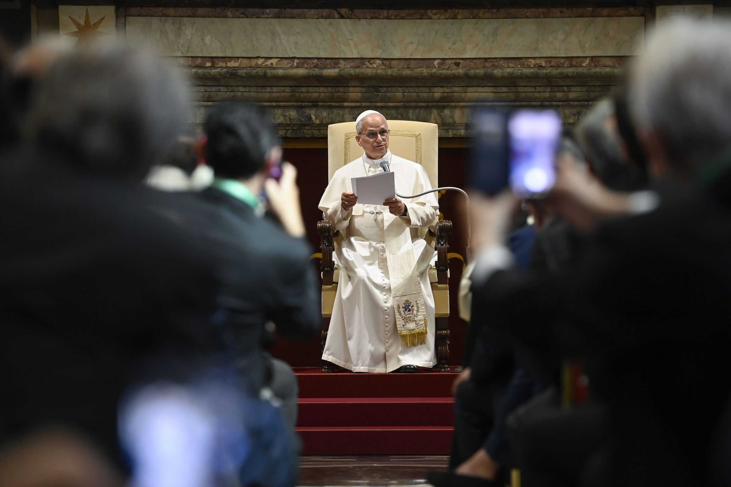 Pope Leo XIV: Our world is more divided, but shared humanity unites us #Catholic Pope Leo XIV on May 30 emphasized to Catholic lay leaders that, in a world increasingly divided by war and polarization, shared humanity can help unify it.During a private audience at the Vatican with the members of the Centesimus Annus Pro Pontifice Foundation, Leo in his remarks referenced his recent encyclical Magnifica Humanitas, explaining that current challenges prompt fundamental questions about life."Indeed, it is precisely when faced with adverse circumstances that the human person is called to reconsider the fundamental questions that have gently prodded the heart of countless generations to more serious reflection: 'Where are we going? Toward what goal do we wish to orient ourselves? What direction should we choose as a people and as a human community?'" Leo said.These questions, the pope said, clearly indicate humanityʼs common pursuit of truth.“Such questions are a clear manifestation of humanity’s search for truth, and give rise to a desire for something more, a thirst for God and lasting meaning,” Leo said in his remarks. “They also bear witness to the essential aspects of our humanity: the God-given gifts of reason and freedom by which we may come to know the truth and adhere to what is good.”Also referencing his predecessor, St. John Paul II, who founded the Centesimus Annus Pro Pontifice Foundation in 1993 to promote Catholic social teaching, Leo explained that while the modern concept of freedom “is often understood as the capacity to do what one wants,” true freedom is lived “as a “gift of self and openness to others.”He also referred to Saint Augustine in his address, using Augustineʼs concept of the two cities. “The City of Man, built on pride and love of oneself, is marked by selfish individualism,” Leo said. “The City of God, built on love of God unto selflessness, and the cultivation of relationships, is what makes it truly possible to build a civilization of love.”He also reminded those present not to despair at the current state of the world, but engage in “small and steadfast acts of fidelity that serve as a bulwark against dehumanization”.