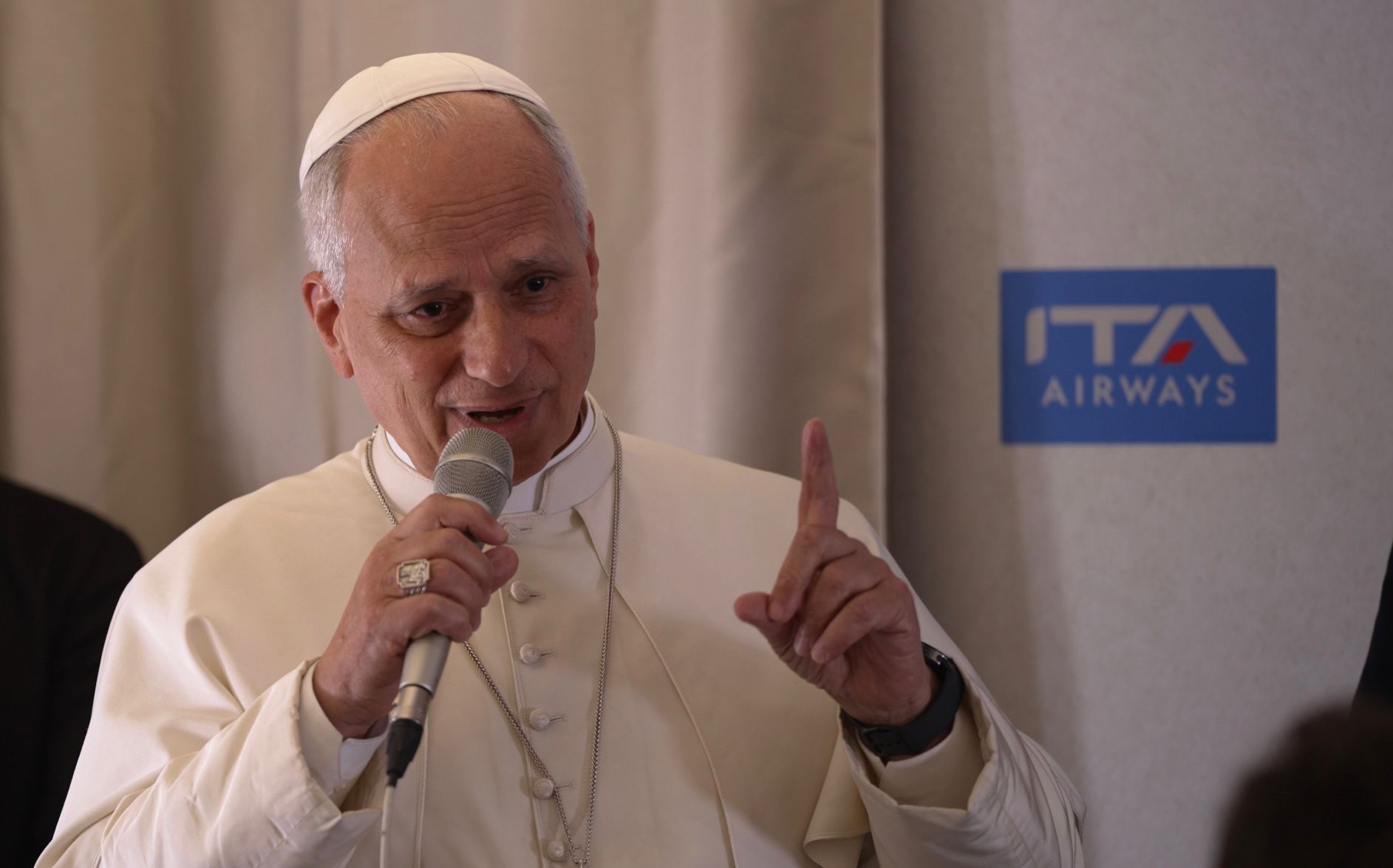 Pope Leo XIV responds to letter from victims of Minab girls’ school strike in Iran #Catholic Pope Leo XIV echoed his calls for dialogue and peace between the United States and Iran while expressing grief over the deaths of innocent children killed in a military attack that struck a girls’ elementary school in Minab, Iran.The Holy Father offered these comments April 23 after he received a letter from parents of girls who died in the strike. More than 150 people were killed in the Feb. 28 strike, which the Defense Department says it is investigating.“I have just seen a letter from families of children who were killed on the first day of the attack,” Leo said while speaking to journalists on a flight back to Rome after visiting four countries in Africa, according to the Vatican-run Vatican News.“They speak about how they have lost their children, who died in that event,” he said. “The issue is not whether there is regime change or not; the issue is how to promote the values we believe in without the death of so many innocent people.”Leo called the situation in Iran “complex” amid the ongoing ceasefire, stating that “one day Iran says yes and the United States says no, and vice versa.” The pope warned: “We do not know where things are heading.”“This chaotic, critical situation for the global economy has been created, but there is also an entire population in Iran of innocent people suffering because of this war,” he said. “So, on regime change, yes or no: It is not even clear what regime currently exists after the first days of attacks by Israel and the United States on Iran.”“Rather, I would encourage the continuation of dialogue for peace, that all sides make every effort to promote peace, remove the threat of war, and respect international law,” he said. “It is very important that innocent people are protected, as has not happened in several places.”The letter from the parents of the victims was published in full by a reporter for Press TV, which is operated by the Iranian government. The letter is written in Farsi.According to a partial English translation on Press TV, the parents said the pontiff’s consistent advocacy for peace “offered a healing touch to our broken hearts.”“Today, instead of feeling the warmth of our children’s embrace, we are left to hold onto their charred bags and bloody journals,” the letter said, according to the translation.“Our children will never return home to build a brighter future, but it is the prayer of us grieving parents that your message to ‘lay down the weapons’ be heard, at a time when the United States and the Israeli regime fuel the flames of these atrocities with their excessive demands,” it added.When asked for comment, the Defense Department pointed EWTN News to comments made by Secretary of Defense Pete Hegseth on April 24 when asked about the pope’s comment on Iran.“We know what our mission is,” he said. “We know what authority we have. Weʼre very clear about that. We follow the orders of the president.”“Weʼve got lawyers all over the place, looking at what weʼre doing and why weʼre doing it, and giving us every authority necessary under the Constitution and under our laws to execute it,” he added. “So we feel very confident across the spectrum about what weʼre doing and why weʼre doing it, and the legal justification that weʼre following in order to do it.”A Defense Department official told EWTN News that the strike on the school in Minab “is currently under investigation” and “more details will be provided [when] they become available.” The Pentagon has not claimed responsibility for the strike.