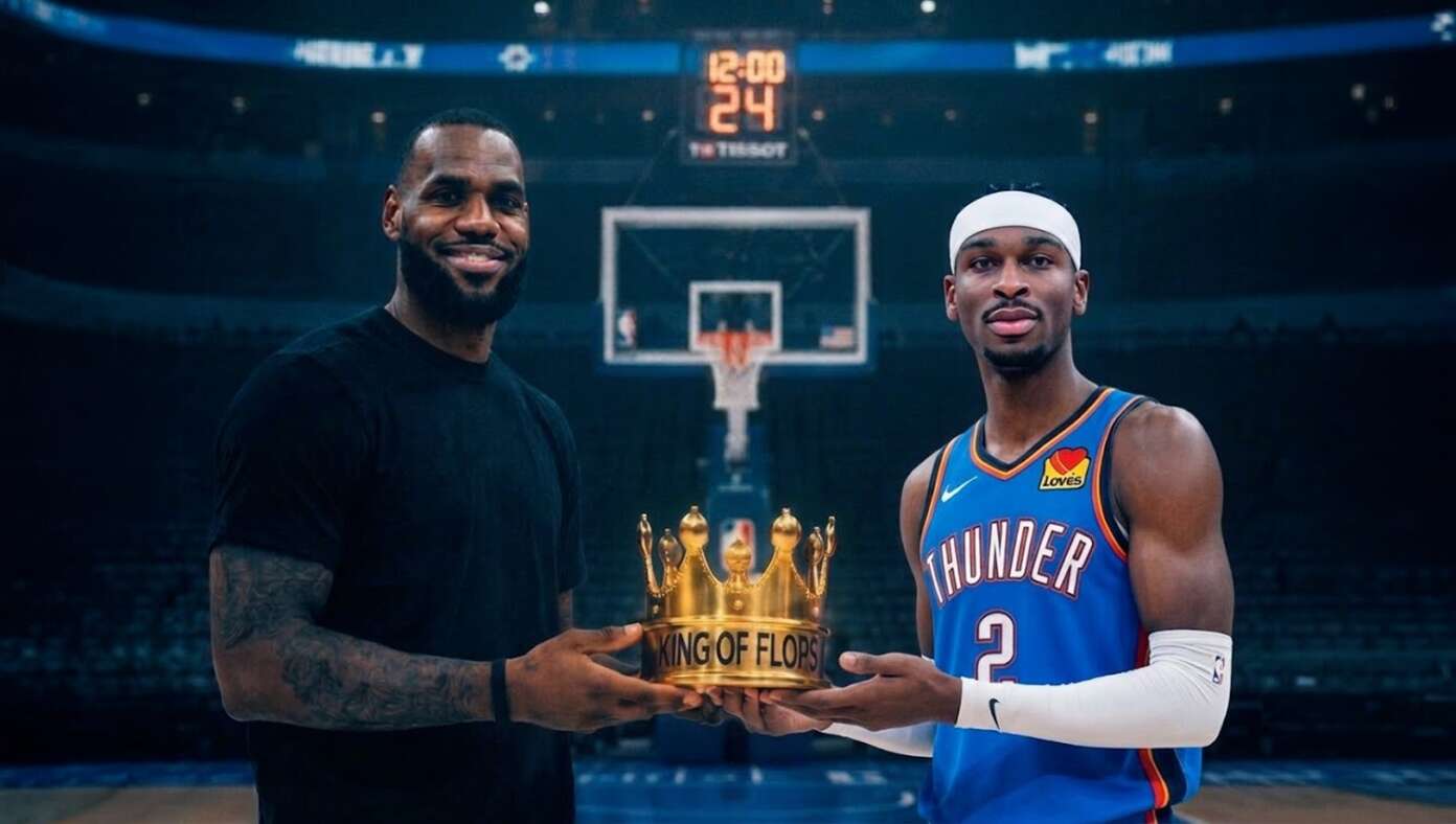 Tearful LeBron James Hands Over Flopping Crown To Shai Gilgeous-Alexander #BabylonBee – OKLAHOMA CITY, OK — In a touching ceremony, basketball legend LeBron James finally passed the official "King of Flops" crown on to the Oklahoma City Thunder’s Shai Gilgeous-Alexander. Tearful LeBron James Hands Over Flopping Crown To Shai Gilgeous-Alexander #BabylonBee – OKLAHOMA CITY, OK — In a touching ceremony, basketball legend LeBron James finally passed the official "King of Flops" crown on to the Oklahoma City Thunder’s Shai Gilgeous-Alexander.