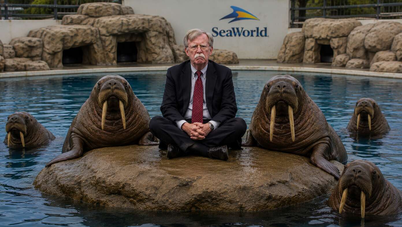 John Bolton Pleads Guilty, Sentenced To 5-Year Imprisonment At SeaWorld #BabylonBee – SAN DIEGO, CA — According to breaking news reports, John Bolton agreed to plead guilty to one count of illegally retaining classified national security information in exchange for only serving five years confined to a walrus exhibit at Sea World.