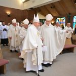 Jubilarian priests honored for years of love and service #Catholic - Bishop Kevin J. Sweeney rejoiced in celebrating 37 priests who have served the Paterson Diocese, N.J., as they marked milestone priesthood anniversaries this year — from five to 65 years — on June 9 during the annual diocesan Priests Jubilee Mass in Corpus Christi Church in Chatham Township, N.J. The bishop also thanked the Jubilarians, who have given a total of 1,371 years of service as priests.
On that Tuesday morning, Bishop Sweeney served as the main celebrant of the Mass honoring diocesan and religious-order priests, both retired and still active in ministry. Concelebrants included the Jubilarians in attendance, as well as other priests from around the diocese.
Bishop Emeritus Arthur J. Serratelli delivered the homily. He is a Jubilarian celebrating 26 years since his ordination as an auxiliary bishop for the Archdiocese of Newark, N.J., in 2000. Later, Bishop Serratelli served as the seventh Bishop of Paterson from June 1, 2004, until his retirement on April 15, 2020.

Click here to subscribe to our weekly newsletter.

During the Mass, Bishop Sweeney also led the Jubilarians in renewing their priestly promises and presented those in attendance with a certificate marking their anniversary.
Afterward, Bishop Sweeney posted on social media, “We had a wonderful celebration of priesthood at our annual Jubilarians’ Mass.” The bishop recognized Msgr. James O’Rorke and Father Paul Iovino, the longest-serving Jubilarians who are celebrating 65 years, and Bishop Serratelli, celebrating 26 years as a bishop, who “gave a beautiful homily.”
“It was a blessing to be together that more than 100 of our priests came together in prayer and fraternity, especially as we look forward to the Solemnity of the Most Sacred Heart of Jesus on Friday and to the ordination of two new priests on Saturday. Ad Multos Annos!” Bishop Sweeney posted.

65 Years
Father Paul Iovino, retired
Msgr. James O’Rorke, retired

60 Years
Franciscan Father John Alderson
Msgr. John J. Carroll, retired
Benedictine Abbot Emeritus Richard Cronin
Franciscan Father Gerald Mudd
Msgr. Rocco Remigio, retired
Father Bernardo Velasquez, retired

55 Years
Msgr. John J. Cusack, retired
Msgr. Peter J. Doody, retired
Franciscan Father Christopher Keenen
Father P. Christopher Muldoon, retired
Father Raymond Pavick, retired
Franciscan Father Andrew Reitz

50 Years
Father Joseph G. Buffardi, retired
Father Zbigniew Kluba, retired
Benedictine Father Joel Macul
Franciscan Father Francis McHugh
Father J. Patrick Ryan, retired

40 Years
Father Peter Filipkowski, retired
Franciscan Father Emmet Murphy
Father Jorge Rodriguez, pastor

26 Years
Bishop Emeritus Arthur J. Serratelli, Paterson Diocese

25 Years
Father Misael Jaramillo, pastor
Father Thomas Mangieri, retired

10 Years
Father Domink Bakowski, military
Father Jeider S. Barraza, pastor
Father Marcin Bradtke, pastoral assistant
Father Przemyslaw Gawlik, pastor
Father Krzysztof Liwarski, parochial vicar
Father Michal J. Szwarc, pastor
Father Slawomir Tomaszewski, chaplain
Father Duberney Villamizar, pastor
Father Artur Zaba, pastor

5 Years
Father James Eichman, Priestly Fraternity of St. Peter
Father Francis H. Lennie, chaplain
Father Joseph A. Mactal, parochial vicar

BEACON PHOTOS | JOE GIGLI

 [See image gallery at beaconnj.org]