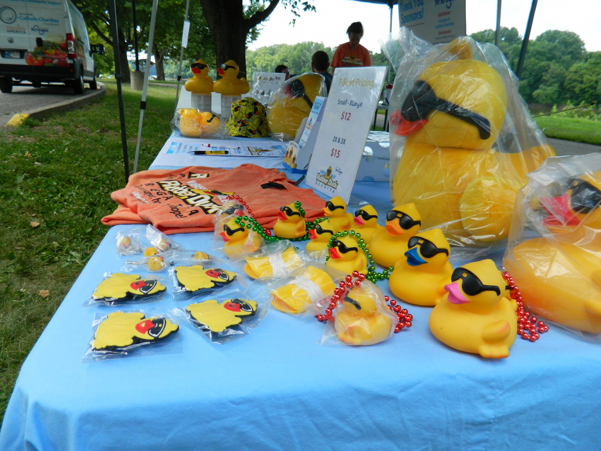 One lucky duck, one big mission: how Catholic Charities’ duck regatta helps families in need – #Catholic – Every fourth of July, thousands of rubber ducks make their way down an oversized water slide as part of the annual Wabash Valley Rubber Duck Regatta hosted by Catholic Charities of Terre Haute in Indiana. The event has become a popular tradition and a successful way to raise money for people in need.&nbsp; The regatta started in 2018 when the advisory council for Catholic Charities Terre Haute was looking for a new way to engage with the local community, specifically through a fundraising event. One of the council members was familiar with the Cincinnati Freestore Foodbank Duck Regatta and suggested they reach out to find out how the event is done.Realizing they could take advantage of the town’s natural resource, the Wabash River, the council members decided to move forward. The duck regatta is now held every fourth of July alongside the town’s Independence Day celebrations, which include a concert, fireworks, and now, the duck regatta.“The first couple of years I was so surprised because I thought ‘Well, maybe because people are coming to the concert we might get a few people spill over and come and watch the race,’ but no, we had a lot of people that actually came to watch the race that I think then fed into staying for the concert. So I think itʼs been a little bit of give and take for both,” Jennifer Tames, assistant agency director for Catholic Charities of Terre Haute, told EWTN News in an interview.
 
 The dumpster is filled and ready to release the duck down the water slide. | Credit: Courtesy of Catholic Charities Terre Haute
 
 Tames explained that “duck season” began on May 21 — the day when people can start “adopting” rubber ducks for the race. The ducks are available for  and can be found at 20 different locations in the area. Then one lucky duck is chosen at the end of the race and whoever that duck belongs to wins ,000.While the race used to be held in the Wabash River, it is now done in a man-made, large waterslide due to safety concerns from the unpredictability in water levels. Despite this change, the community continues to show strong support for the event.“The community has really gotten behind the event and they enjoy it. The kids love coming to watch the race itself even though weʼre no longer on the river,” Tames said.She shared that roughly ,000 is raised from the regatta each year and all proceeds go directly to the work Catholic Charities does in the area.Catholic Charities Terre Haute has four “service lines”: nourishing the body, providing safe shelter, offering quality youth programs, and providing the spirit of Christmas — all supporting children, adults, families, and seniors.Through the Terre Haute Catholic Charities Foodbank, the equivalent of 3.8 million meals are provided throughout the year to seven counties in West Central Indiana.The Ryves Youth Center runs year round and provides tutoring, mentoring, counseling, and recreational activities such as field trips and a summer camp. Additionally, there is a full-time preschool program that runs year-round and all children who participate in any of the programs at the youth center are provided with meals.The Bethany House Emergency Shelter houses single women, married couples, and families. The staff works as case managers to help understand what led the individual or the family to homelessness and help them to set goals to be able to work to become self-sufficient again.Lastly, the Christmas Store in Terre Haute provides hygiene products, clothing, toys and household items to those needing help with their Christmas. Thanks to retail partners, local community groups, and individual donations the shelves of the Christmas Store remain filled with new gifts year round.
 
 Waddles, the mascot for the duck regatta, greets attendees. | Credit: Courtesy of Catholic Charities Terre Haute
 
 “I donʼt think anybody gets into nonprofit work for the wealth,” Tames said. “We all get in it because we believe in what we do and we believe in the change that we can make in our community and the change that we can make in a single life.”She added, “Even though in my role Iʼm not necessarily working with each of our neighbors every day, I can go home and know that the work that I do in raising funds for Catholic Charities, in raising awareness about Catholic Charities and the programs that we operate, is making a meaningful difference in somebody elseʼs life. You don’t get that everywhere.”Tames shared that when it comes to the duck regatta, their hope “would be to increase the number of ducks…so that we can put more of those funds into the resources that we provide every year.”