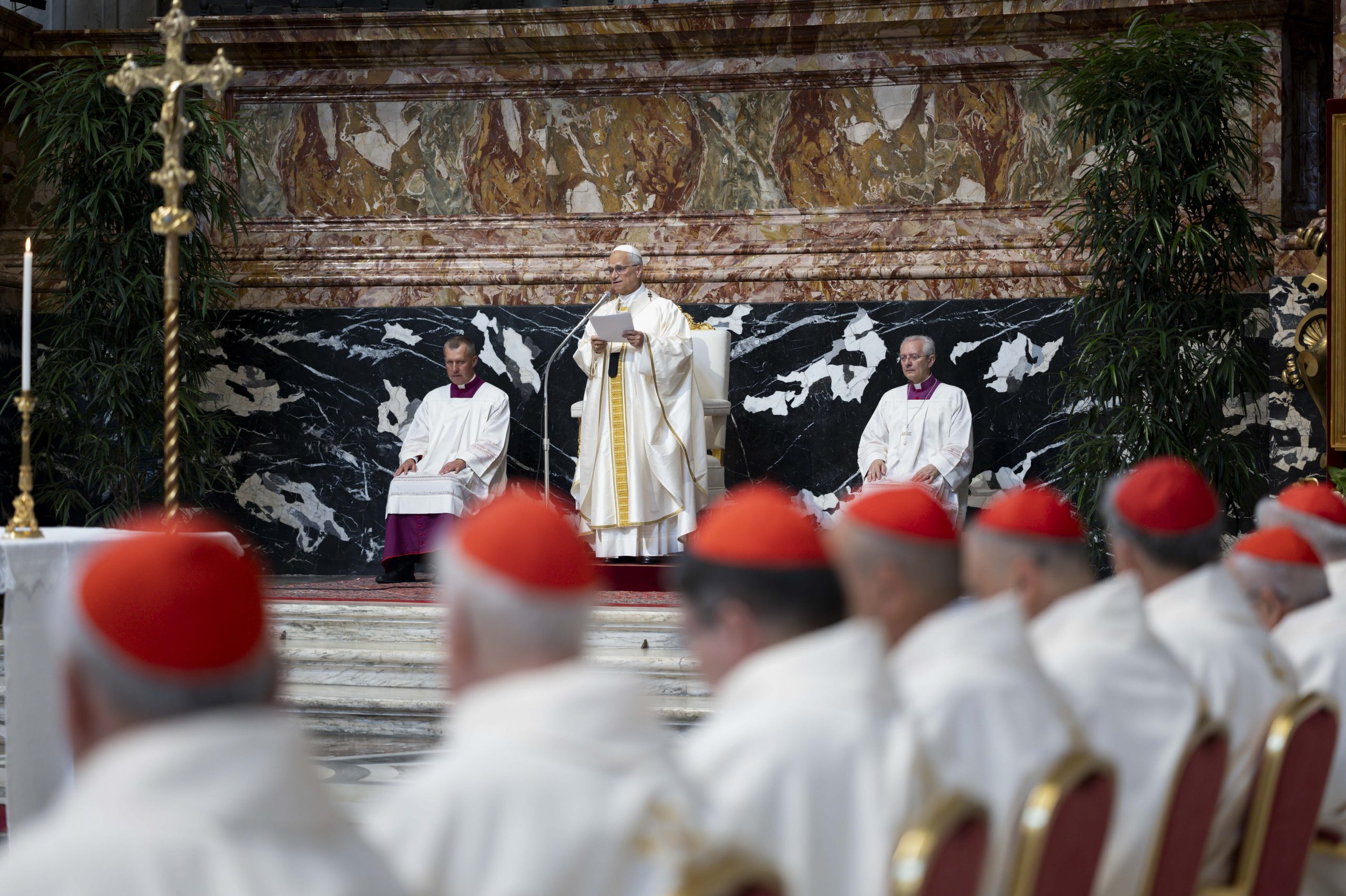 Pope Leo XIV closes consistory with appeal to help world find God’s paths to peace – #Catholic – Pope Leo XIV on June 27 thanked the College of Cardinals for their work during their two-day extraordinary consistory, highlighting their reflections on war, poverty, and social fragmentation as well as deeper wounds such as loneliness and loss of meaning.The pope said in his closing address that he was “particularly struck by the way [the cardinals] spoke about young people,” especially in their suffering that can at times lead “to the extreme despair of taking their own lives.”“You have recognized one of the deepest wounds of our time,” he said, “yet you have also been able to recognize the work of the Holy Spirit [in their] search for authenticity, for genuine relationships, and for meaning.”Addressing another of the world’s wounds — war — Leo XIV reiterated themes from his encyclical Magnifica Humanitas , warning that war stems from a broader “culture of power” affecting politics, economics, and even religion.“War is born within us,” he said, but it is “precisely in the heart that peace is also decided.” It is in that same heart, he said, where Christ “continues to meet us, speak to us, and to convert us,” and he called for renewed commitment to dialogue, multilateral cooperation, and nonviolent responses rooted in the Gospel.Although the cardinals discussed “just war,” the pope did not specifically mention the tradition in his address, noting instead the theme of self-defense in light of “profound transformations” in contemporary conflicts. Reflection on this topic needs to be “further developed,” he said, “with necessary theological and pastoral rigor.”Issuing a global appeal, Leo XIV declared: “God desires peace for every nation and every people,” urging the Church to help the world reject violence and rediscover the Lord’s paths of reconciliation.Pope Leo also underscored the importance of the family, the Church’s social doctrine, and the formation of consciences, while reaffirming the role of ecumenical and inter-religious dialogue in promoting peace.He urged the cardinals to deepen the Church’s synodal path as a “spiritual style” rooted in listening, discernment, and fidelity to the Gospel. Synodality, he said, is not primarily about structures or decision-making, but about safeguarding the Church’s mission through shared discernment. “The question is not ‘who decides,’” he said, “but how we together safeguard the gift entrusted to the Church.”Leo XIV encouraged the cardinals to promote active participation across local Churches, saying that authentic synodality arises from encounter and openness to the Holy Spirit. He likened this two-day gathering — which had a distinctly synodal format of working group discussions — to the Gospel account of the disciples on the road to Emmaus in which Christ renews hope and clarifies mission.Referring to a meeting of bishops in October to mark the 10th anniversary of Amoris Laetitia, the pope said the gathering will be part of the implementation of the Synod on Synodality — a chance to “foster spaces where the People of God can listen to one another, pray, discern and walk together.”The pope closed by entrusting the fruits of the consistory to the intercession of Our Lady. “May she teach us to preserve unity in diversity and to serve the Gospel of peace with humility, courage, and hope,” he said.He reiterated that these extraordinary consistories will take place annually, and said he will be announcing next year’s meeting at the end of the year.Vatican synthesisAs the consistory took place behind closed doors, it was not possible to know exactly what the cardinals discussed during the two-day meeting. Instead, media had to rely on syntheses provided by the Holy See Press Office which omitted some key interventions such as Cardinal Gerhard Müller’s call on the Vatican to issue a formal response to the Society of St. Pius X’s latest challenge to Rome, as reported on Saturday by Il Giornale’s Nico Spuntoni. The syntheses also did not cover any topics raised in the free discussion at the end of the consistory. The Vatican did, however, provide full texts of four cardinals’ reflections.Opening Friday afternoon’s session on “The Culture of Power and the Civilization of Love” was Cardinal Victor Fernández, prefect of the Dicastery for the Doctrine of the Faith, who reflected on the theme and Chapter V of Magnifica Humanitas.Drawing on the social encyclical, he argued that a deep cultural shift had been enabling the outbreak and normalization of new wars, often sustained by AI-driven media and political manipulation.Magnifica Humanitas, he said, marked a significant development by declaring “just war” theory outdated in practice. It insisted instead on a far stricter understanding of legitimate defense and condemning pre-emptive and disproportionate warfare as incompatible with Catholic teaching and the Second Vatican Council’s Gaudium et Spes and its rejection of indiscriminate destruction. As examples, he highlighted military interventions in Gaza and southern Lebanon.Relativism, cynicism, “spiteful verbal attacks by political leaders,” and geopolitical inconsistency favored violent powers, the cardinal said, adding that the Church’s social doctrine was the answer. Alluding to a consistent life ethic, he said the teaching is coherent in its defense of life, migrants, peace, and the vulnerable, and that it is capable of resisting the culture of power and fostering a culture of fraternity and the common good.The Vatican reported that in their working groups during the session, presided over by Filipino Cardinal Siongco David, the cardinals similarly voiced concern about a pervasive “culture of power” marked by polarization, normalization of war, and diminished sensitivity to violence. In response, they stressed the Church’s urgent duty to witness credibly to peace through a transformed language of encounter, rooted in listening, forgiveness, and reconciliation, and through visible Christian unity.They also urged dialogue with other religions, especially Islam, and engagement with international institutions. The Vatican said “numerous groups” called for moving beyond classical “just war” frameworks toward proportionate self-defense, while reaffirming the Gospel as the true source of peace. The Vatican said strong support was expressed for Pope Leo XIV’s encyclical and his moral leadership, alongside renewed reflection on the Petrine ministry as a safeguard of the Church’s independence and a sign of unity.Building the common goodSaturday morning’s session shifted focus to “Building for the Common Good,” examining the deep fractures affecting societies, families, and individuals. Cardinal Stephen Brislin of Johannesburg presented Magnifica Humanitas as a theologically coherent vision of human “building” in an age of technological power, reading the whole encyclical through the opening contrast between Babel’s self-enclosed self-sufficiency and Jerusalem’s God-oriented rebuilding.He noted that the introduction offered a “grammar of building” structured around desire, limitation, shared responsibility, and discernment, asking whether technological expansion, including AI, actually produced more just relationships and institutions attentive to the person. In his reading, the conclusion showed how this grammar found its fulfilment in the theological virtues: faith reading history in the light of God’s merciful plan, charity rooted in the Eucharist grounding synodal communion, and hope directing concrete responsibility toward a “civilization of love,” all sustained by prayer exemplified in Mary’s contemplative gaze.In the Vatican-summarized discussions that followed, presided by Tanzanian Cardinal Protase Rugambwa, the cardinals highlighted the anthropological crisis underlying these divisions, including loss of meaning, identity, and relationships, exacerbated by extreme individualism and emerging challenges such as artificial intelligence.AI was discussed not only technologically but as a force reshaping human self-understanding, raising concerns about dignity, limitation, and the reduction of persons to data. The common good was presented as both elusive and essential, requiring a rediscovery of solidarity grounded in faith and expressed through concrete care for the poor.The Vatican said the Church’s social doctrine and the formation of responsible political leaders were seen as vital responses to systemic inequality and fragmentation. Across interventions, the Gospel emerged as the antidote to division, calling the Church to embody a “Samaritan” presence, foster belonging, and promote synodality as a lived practice of listening and shared responsibility.Final sessionThe final session of the consistory turned to the practical implementation of synodality, emphasizing spiritual elements and institutional challenges. In his reflection, Cardinal Mario Grech, secretary general of the Synod Secretariat, described the Synod on Synodality as a profound experience “in the Spirit” and declared that it had already awakened in the Church a broad desire for participation, mutual listening, and shared discernment among bishops, clergy, religious, and laity.He asserted that the current implementation phase was not a matter of mechanically applying decisions but of receiving, testing, and integrating synodal insights into the ordinary life of local Churches, culminating in the 2028 ecclesial assembly. That phase, he said, depended on bishops as primary stewards of the synodal journey, adding that they needed to hold together synodality and collegiality as complementary expressions of one communion ordered to mission in a world marked by war, inequality, migration, and technological upheaval.In their discussions that followed, presided by Cardinal Joseph Tobin of Newark, the Vatican said the cardinals agreed on the need to integrate the “ascetical and historical” dimensions of synodality while ensuring that its processes do not become overly burdensome or distract from the Church’s evangelical mission.Particular attention was given to priestly formation, with calls for a vision of the priesthood that is dynamic, attractive, and authentically evangelical without reinforcing clericalism.Discussion also clarified the complementary roles of hierarchy and laity in discerning the voice of “the Spirit,” highlighting synodality as a shared but differentiated responsibility within the People of God. The contribution of Eastern Catholic Churches, with their longstanding synodal traditions, was said to be especially valuable.The Vatican synthesis noted that cardinals discussed “the risk that the complexity of the consultation process might weigh down the Church at a time when she is called to bear witness.”